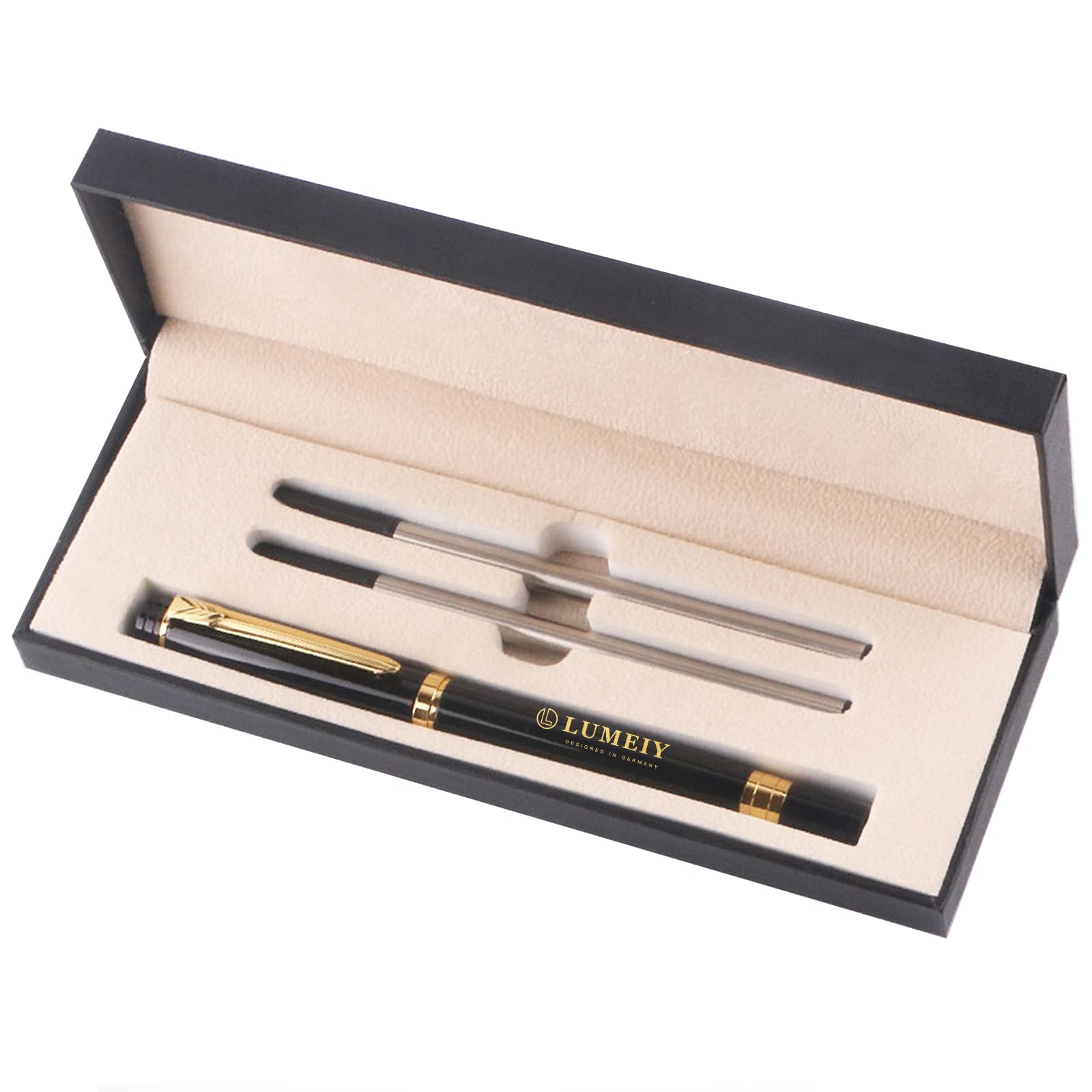 Luxury Lumeiy Rollerball Pen for Men & Women - Premium Gift with 2 Black Ink Refills-image-03dbf131-5977-4f73-928e-fcaf505a8f11-57681