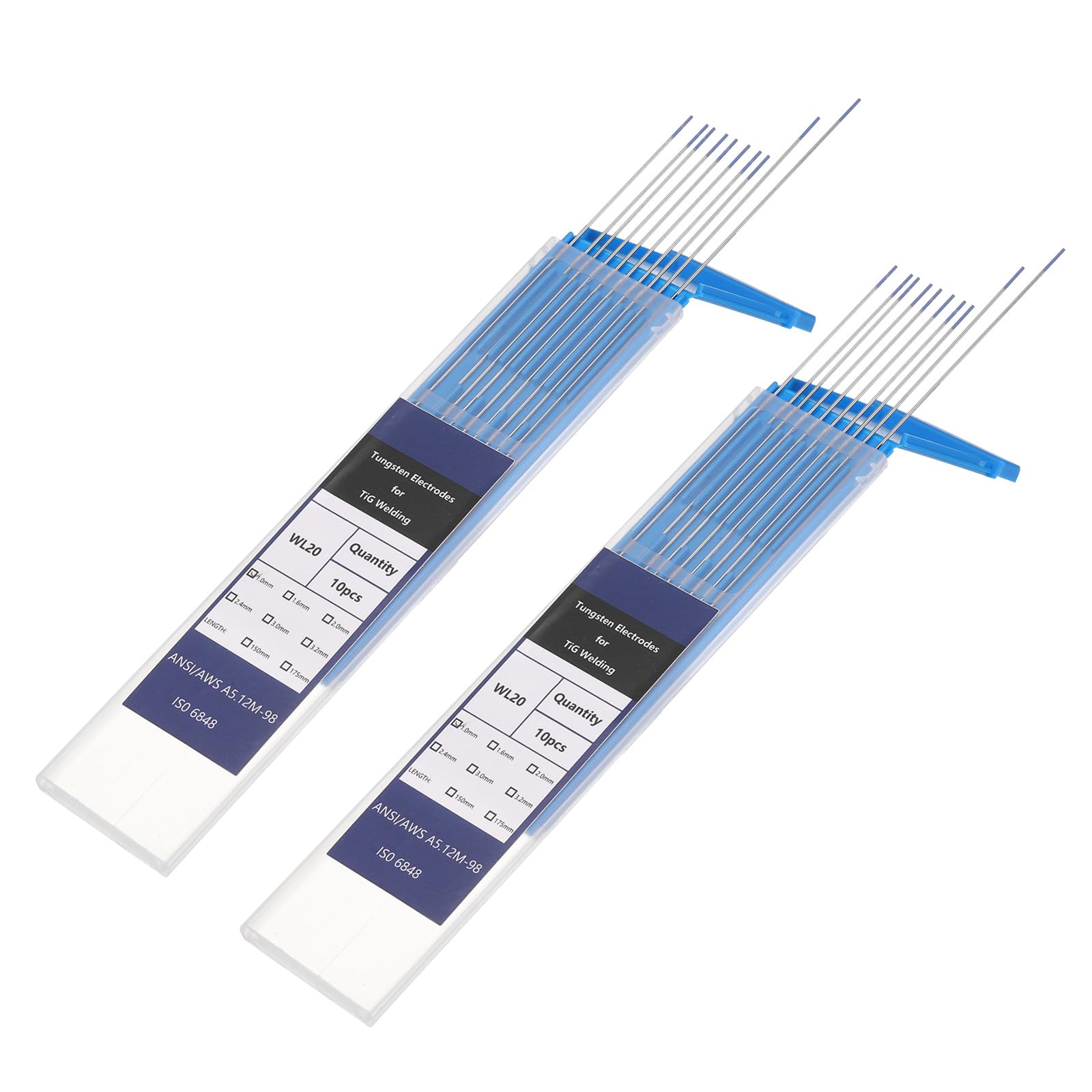 TIG Tungsten Electrodes 20 Pack - Blue 1/8 inch-image-06372575-cf88-43e2-99e3-ad69c4feb11e-110725