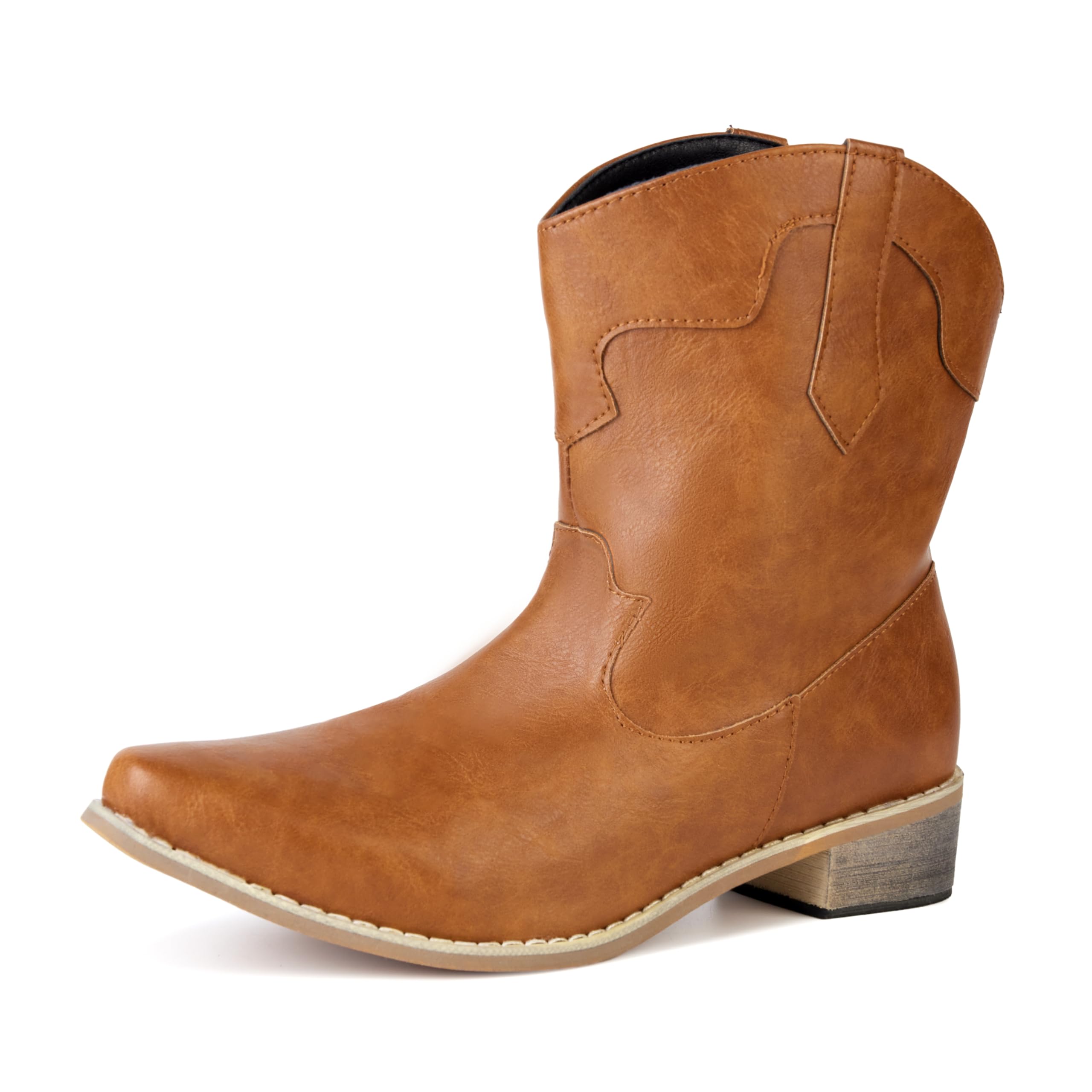 Mid Calf Cowboy Boots - Brown Size 4-image-f66ce1d0-e82d-4962-8be9-80629ec9c638-80119