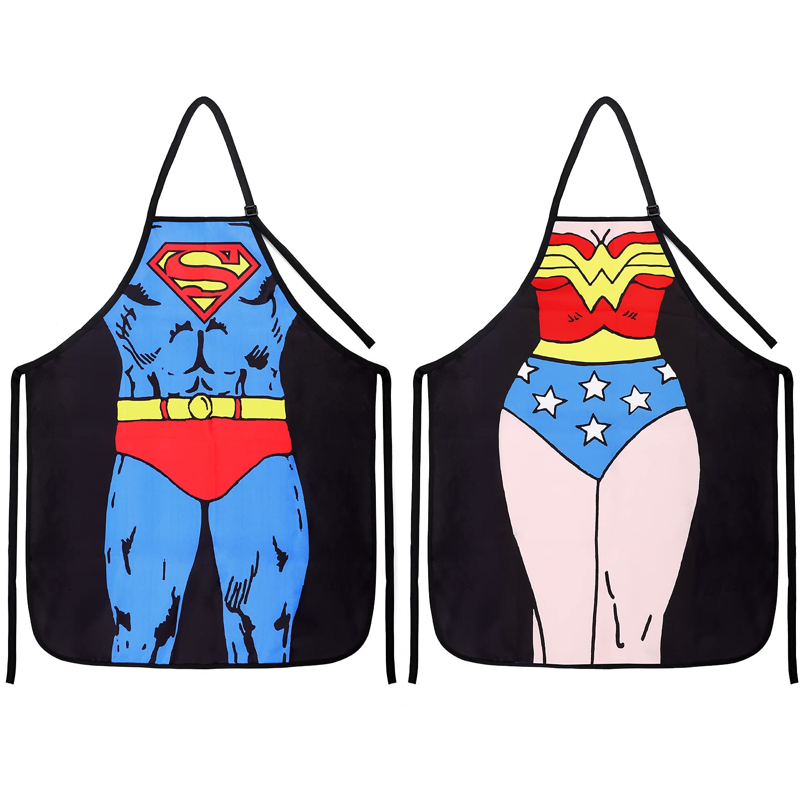 Wisolt Personalised Funny Aprons for Couples - Unique BBQ & Baking Gifts for Him & Her