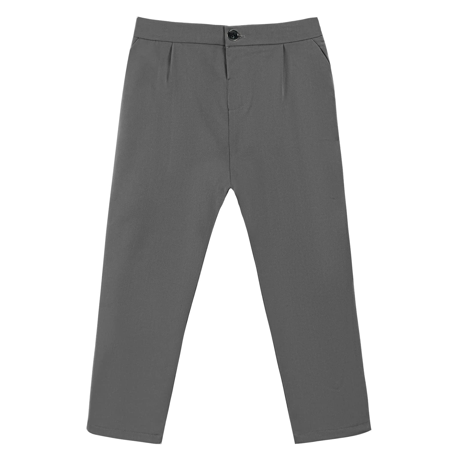 Boys Slim Fit School Trousers - Grey 3-4 Years-image-57c7be42-b39b-48cf-ac90-ce867a844270-100916