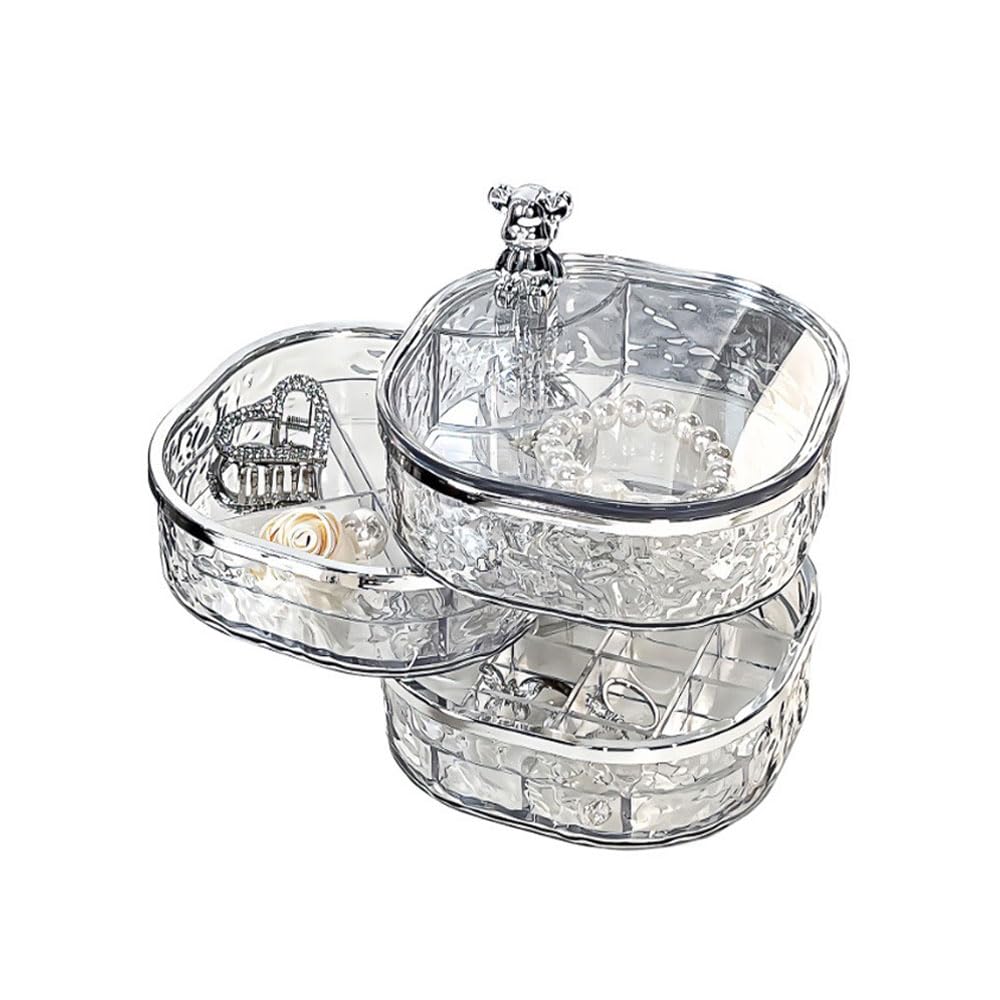 3-Layer Rotating Jewellery Storage Box for Girls - Clear Organiser for Rings, Earrings, Necklaces & Bracelets-image-f5a95752-55fc-4039-a489-dd3bed9d9c02-66088