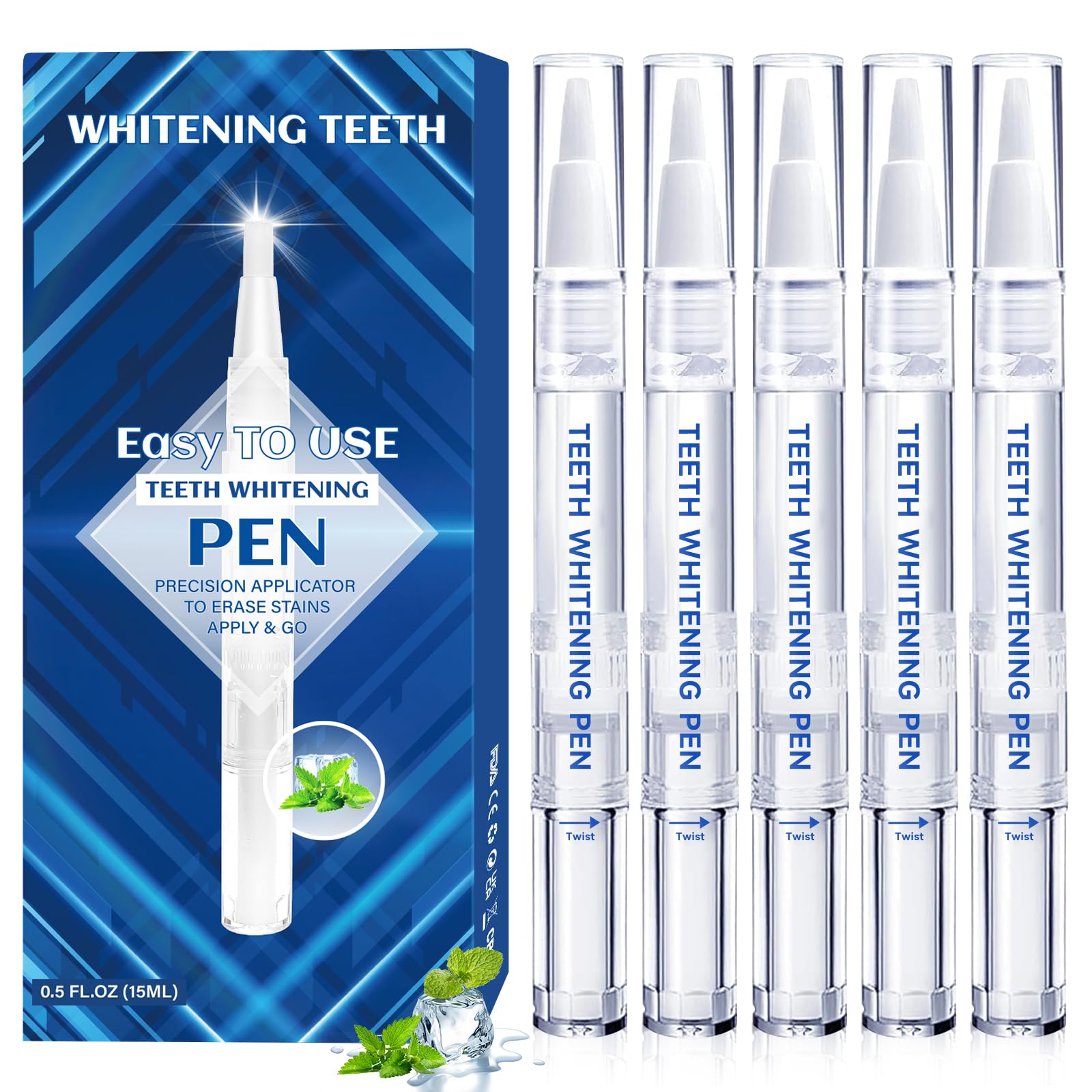 Teeth Whitening Gel & Pen Set (5 Pens) – No Sensitivity, Stain Remover, Travel-Friendly Solution-image-c342175d-0929-48ed-8b3e-ba2fb2bd0fa7-54973