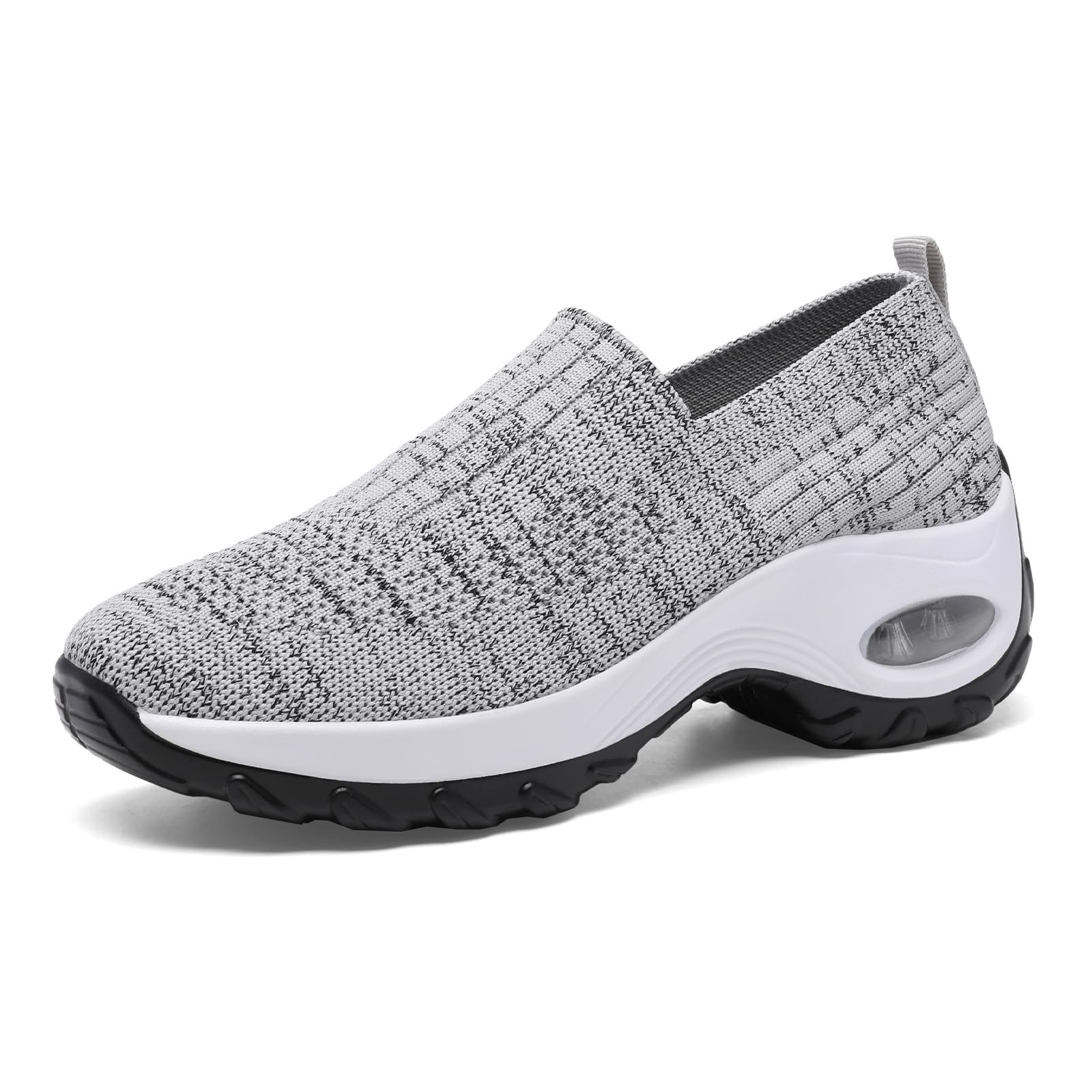 Women's Walking Shoes Mesh Trainers - Grey UK 8-image-2aa3e975-acfb-459a-8e4f-c57f04bb1ee5-111311
