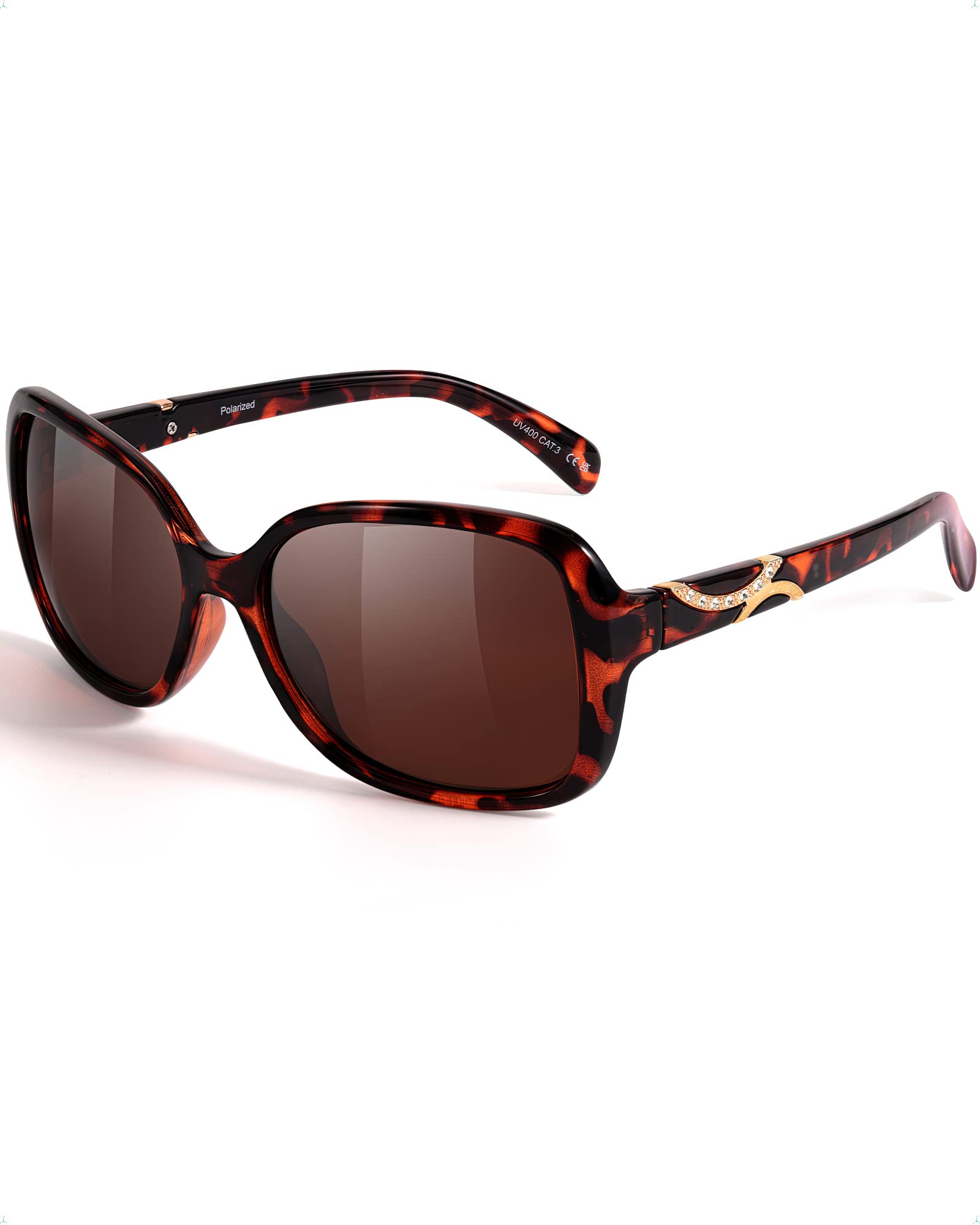 Women's Polarised Sunglasses - Tortoiseshell Brown Lens-image-b4c9cb16-83fe-404e-9461-5471e1253513-103633