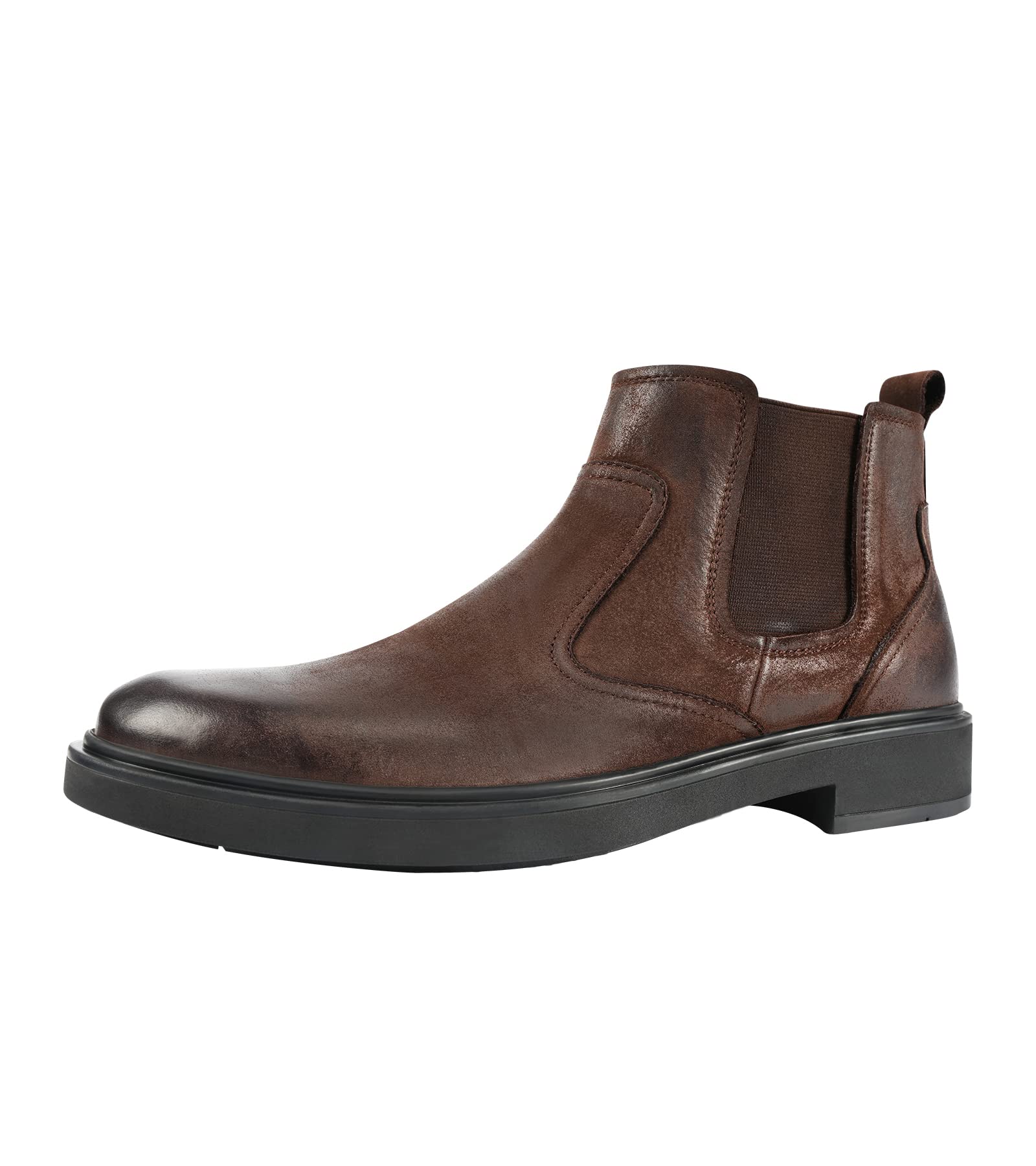 Cliduli Chelsea Boots For Men'S Genuine Leather Oxford Ankle Boots Casual