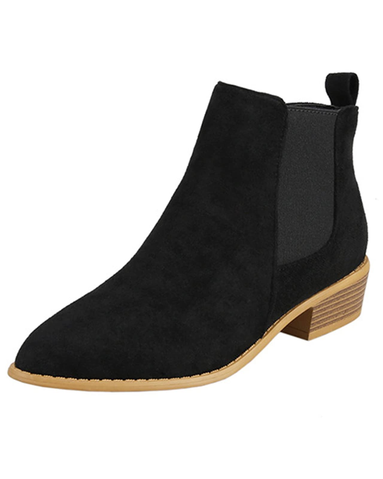 Women's Suede Ankle Boots - Black UK 6.5-image-ca33824d-4d84-4604-853e-44479420b750-80049