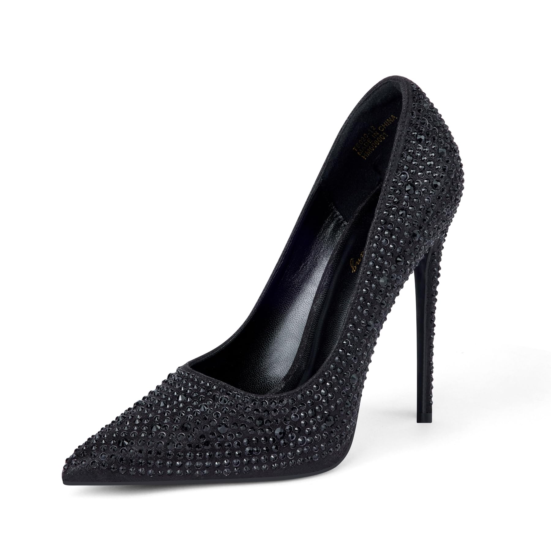 Rhinestone Stiletto Heels - Black 3.5 UK-image-3881a30b-6274-4424-be42-8cde429e2ebf-87934