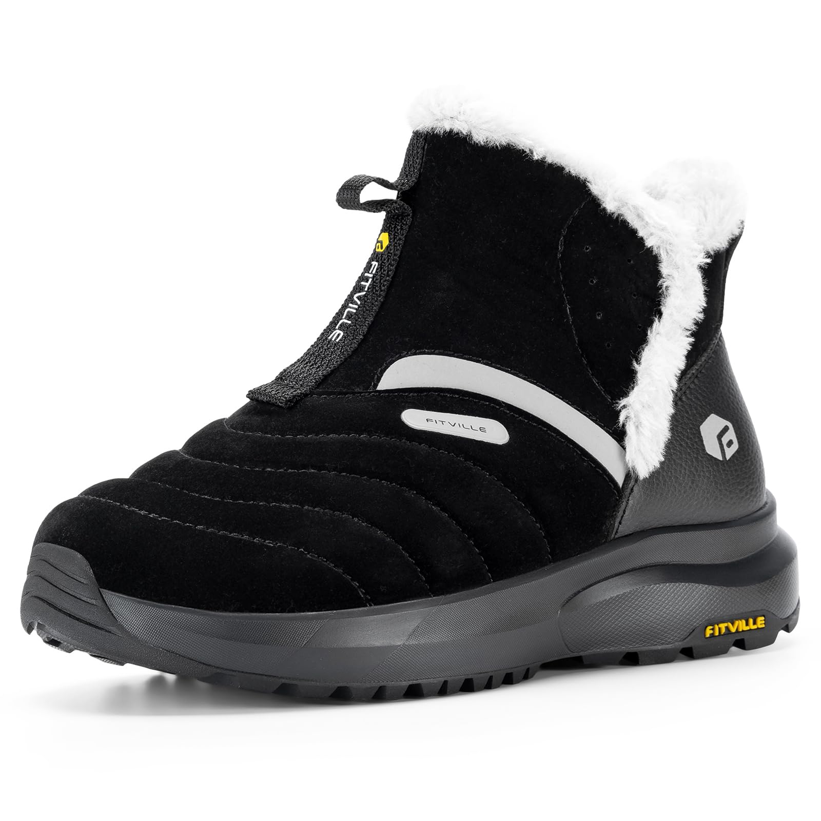 Women's Winter Snow Boots Fur Lined - Black UK 3.5-image-dff5e616-6fad-46f9-8cb8-0e234a66748c-107915