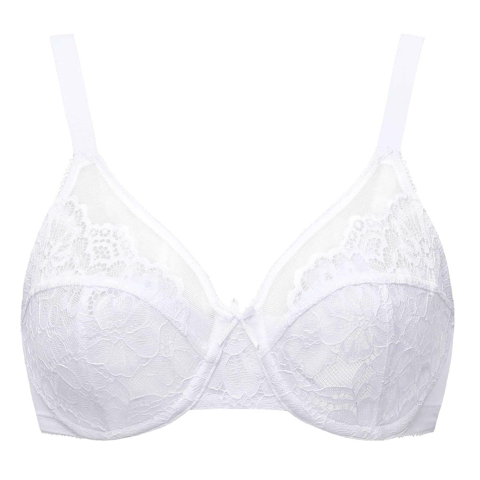 Women's Lace Minimizer Bra - White 44D-image-c9ac8927-b46f-4e30-8f92-4defc4f40769-114344