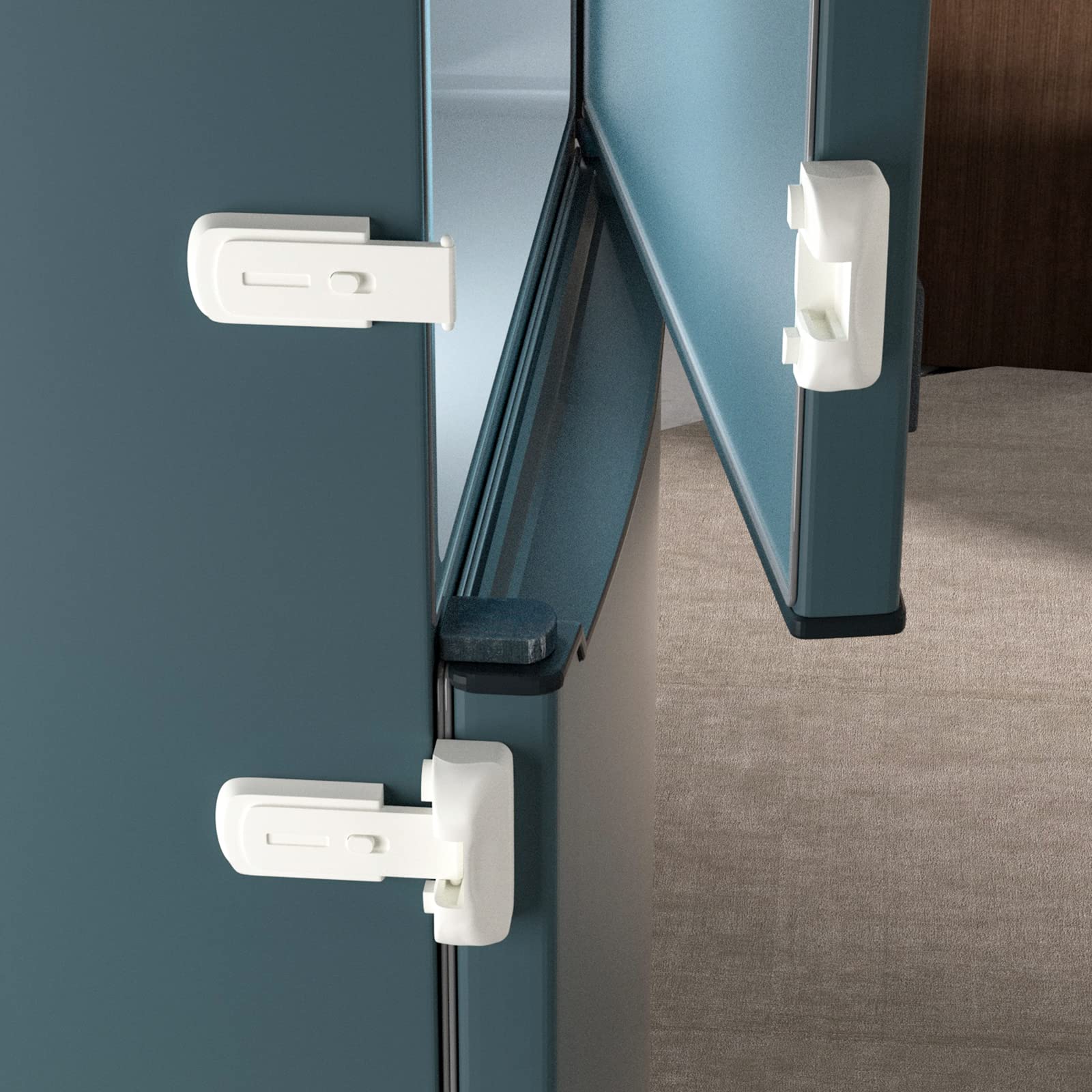 Child Proof Fridge Lock 2 Pack - White WAM-A2162-image-52353521-4584-45c0-a7f4-0bce06330fa8-116312