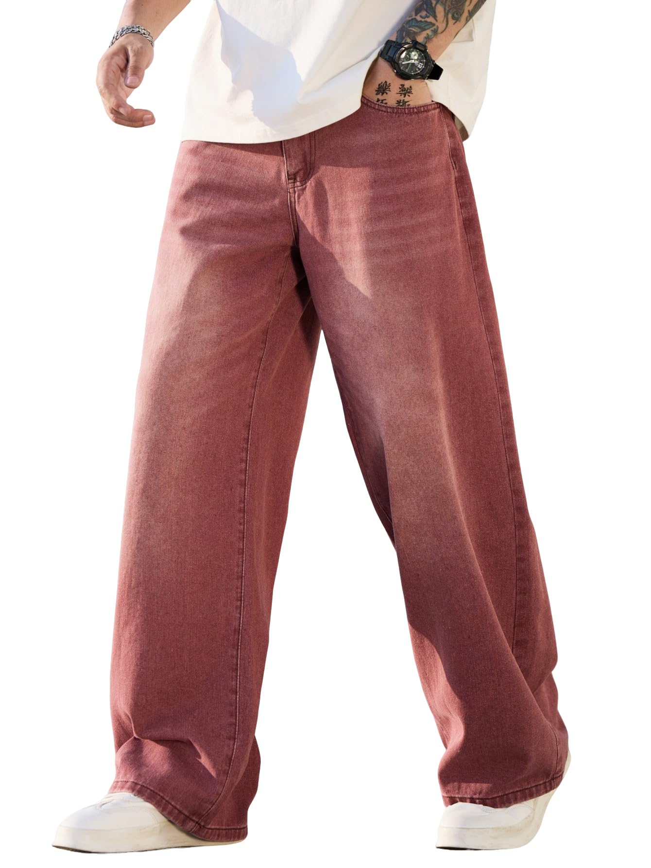 Men's Baggy Hip Hop Jeans - G10 Red XXL-image-a54e51b3-5705-45e9-adf9-7194105e2afe-96562