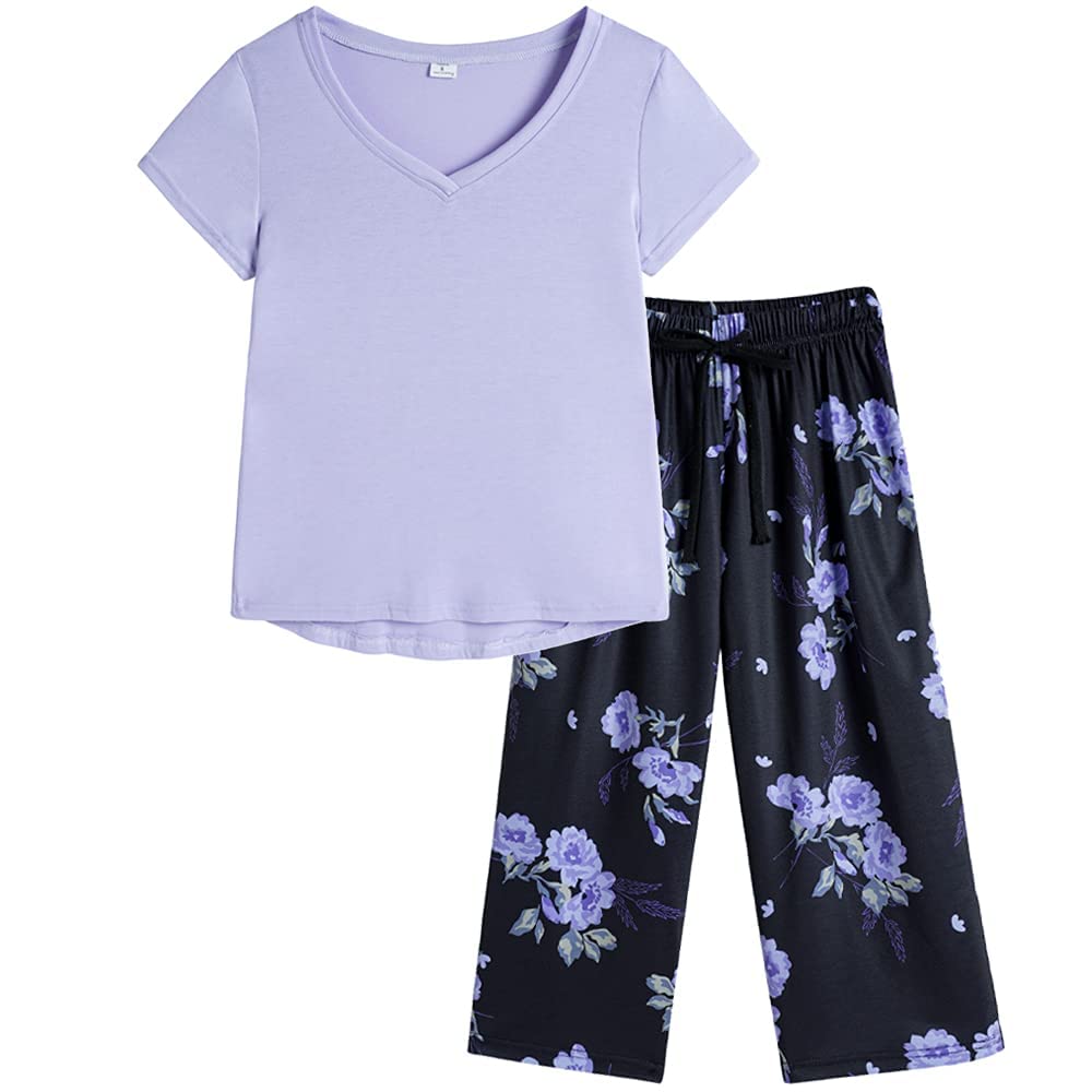 Women's Floral Pyjamas Set - Purple Floral L-image-a395246d-2a45-4dd6-a05d-aba184c6f881-91577