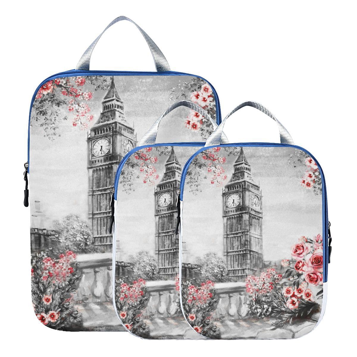 Compression Packing Cubes - London Oil Painting 3pc Set-image-fb56b167-ca33-4457-9e49-09662d34b5ef-91114