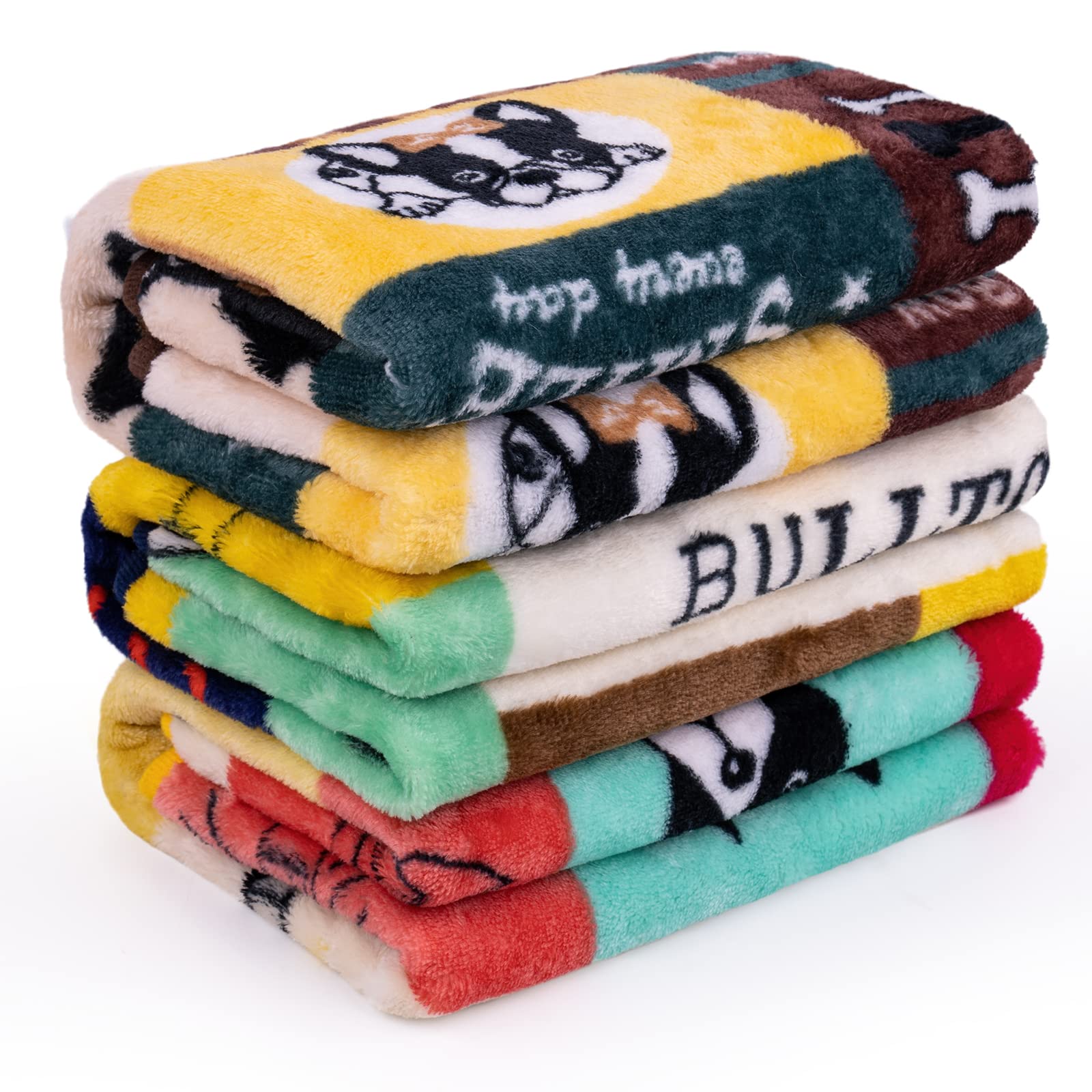Flying Paws 3 PCS Soft Washable Pet Blankets - French Bulldog Pattern, 60×80 cm-image-3cc0e2fa-9702-4a27-8fd4-2466238fda8d-40436