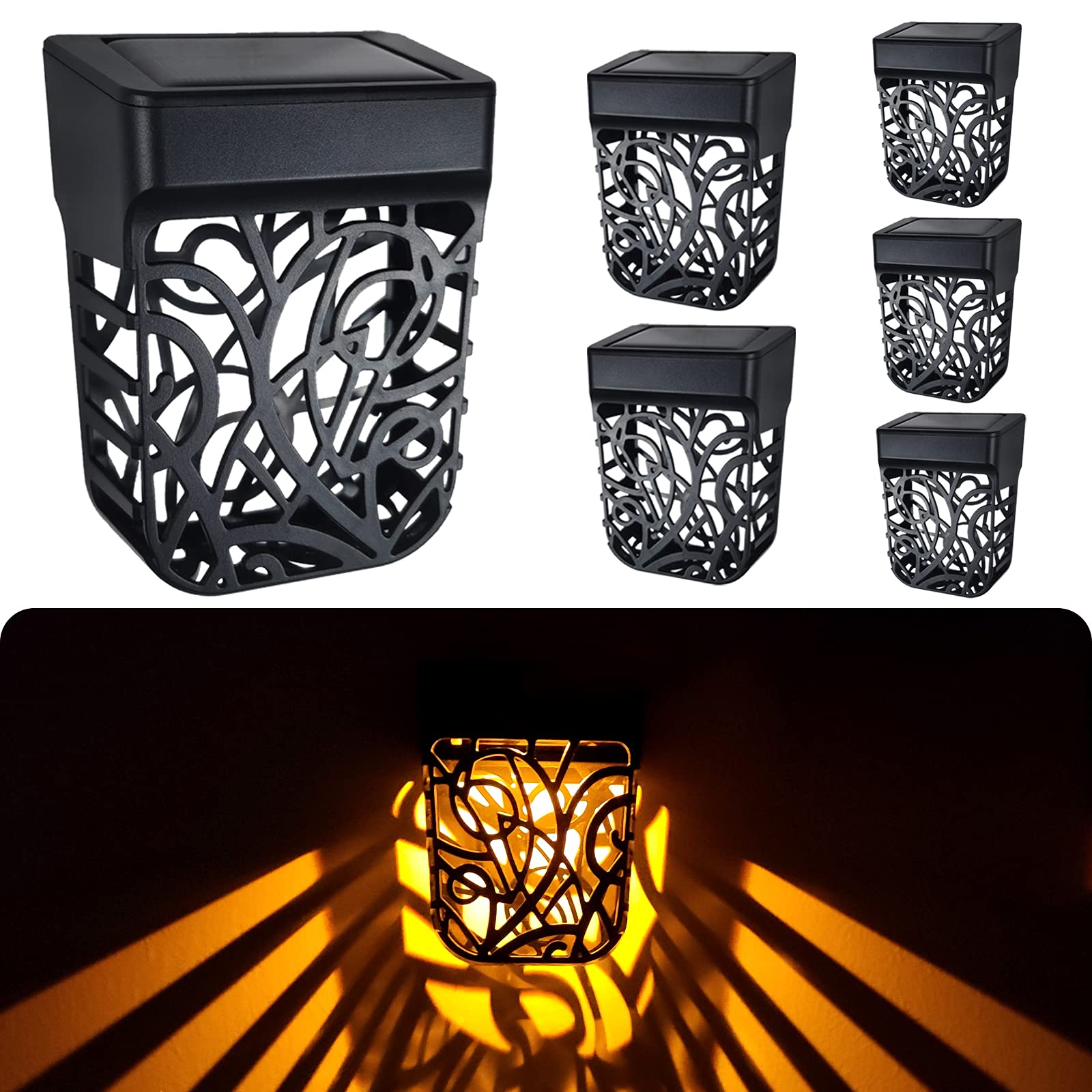 Solar Fence Lights 6 Pack - Warm White-image-bab7cb3c-be96-4f89-a238-20ed85250406-95261