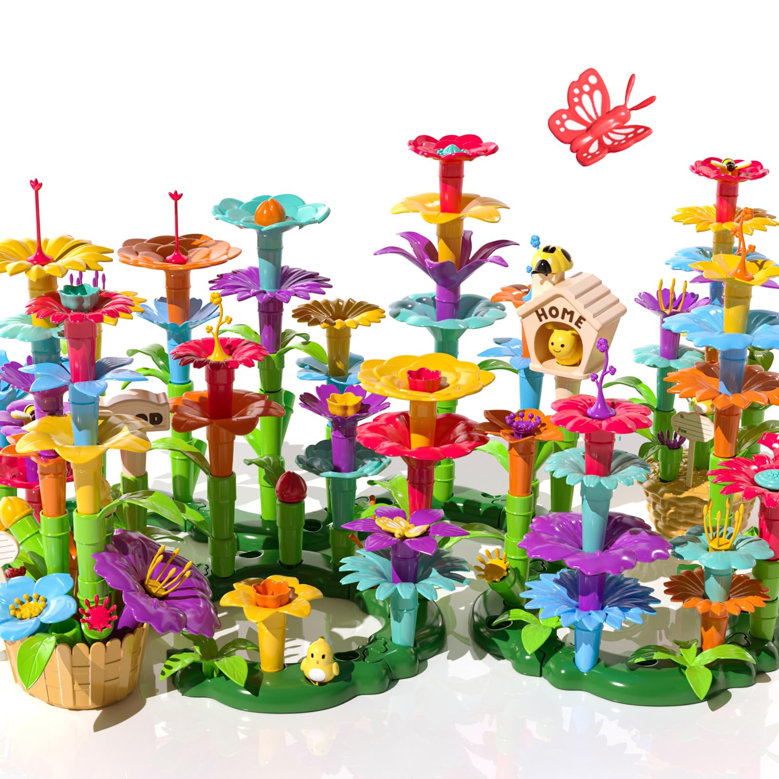 138 PCS Garden Building Blocks Play Set - Flower Stacking-image-58698ed3-8222-4f91-8874-72c3c37af4f4-88063