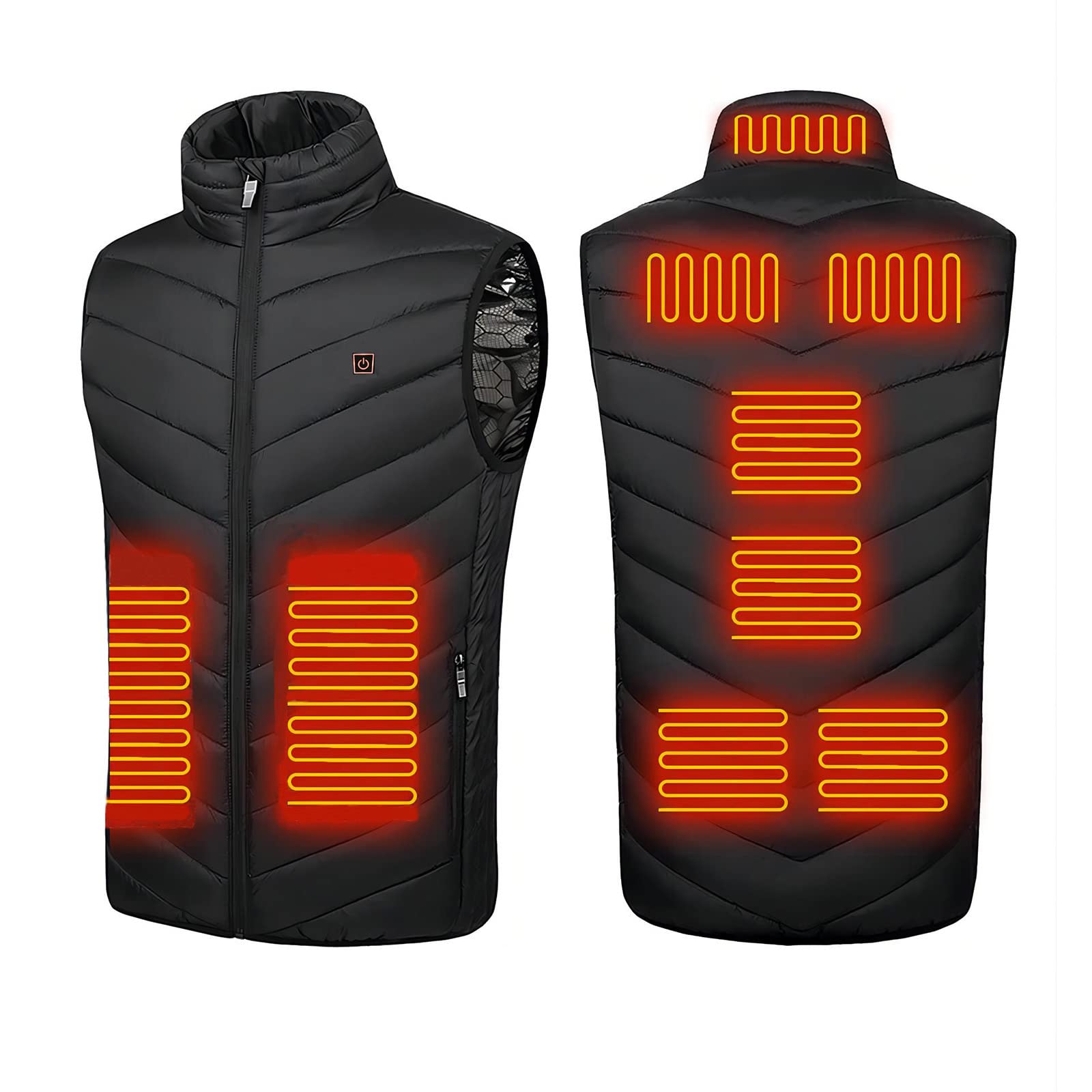 Men's Heated Gilet 9 Pads 3 Heat Levels - Black XS-image-22d52436-3643-496d-b559-cafba4f584c9-103598