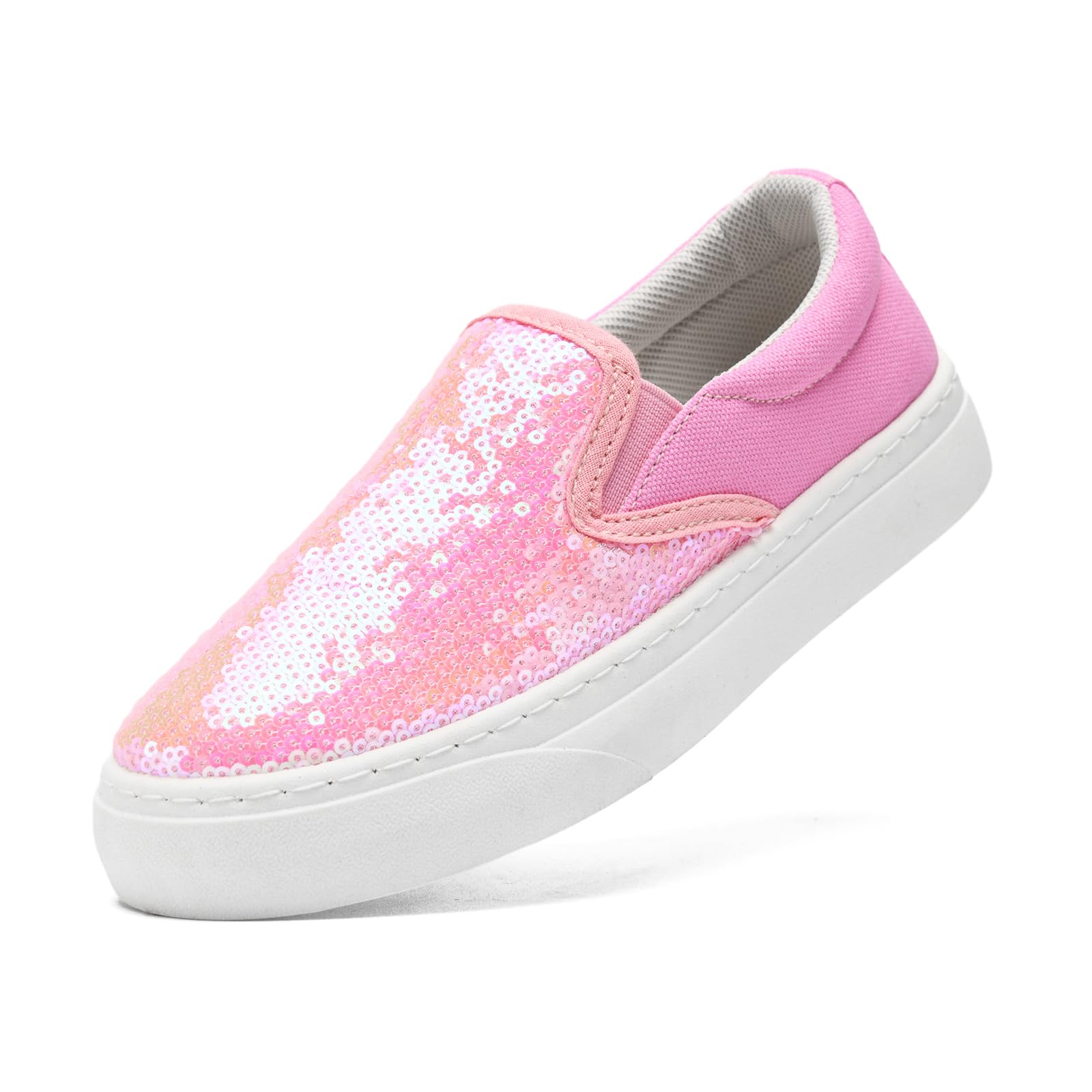 Women's Glitter Slip-On Trainers - Rose UK 4.5-image-af0f06ab-3864-471b-b3c9-822e2e5d9de9-118049