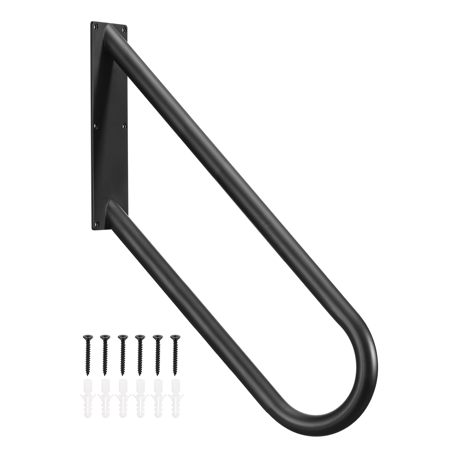 U-Shaped Stair Handrail for Steps - Black 27.5in/24in-image-dfdbba4b-6367-4bdf-9b6b-3ba5fd1f8829-115119