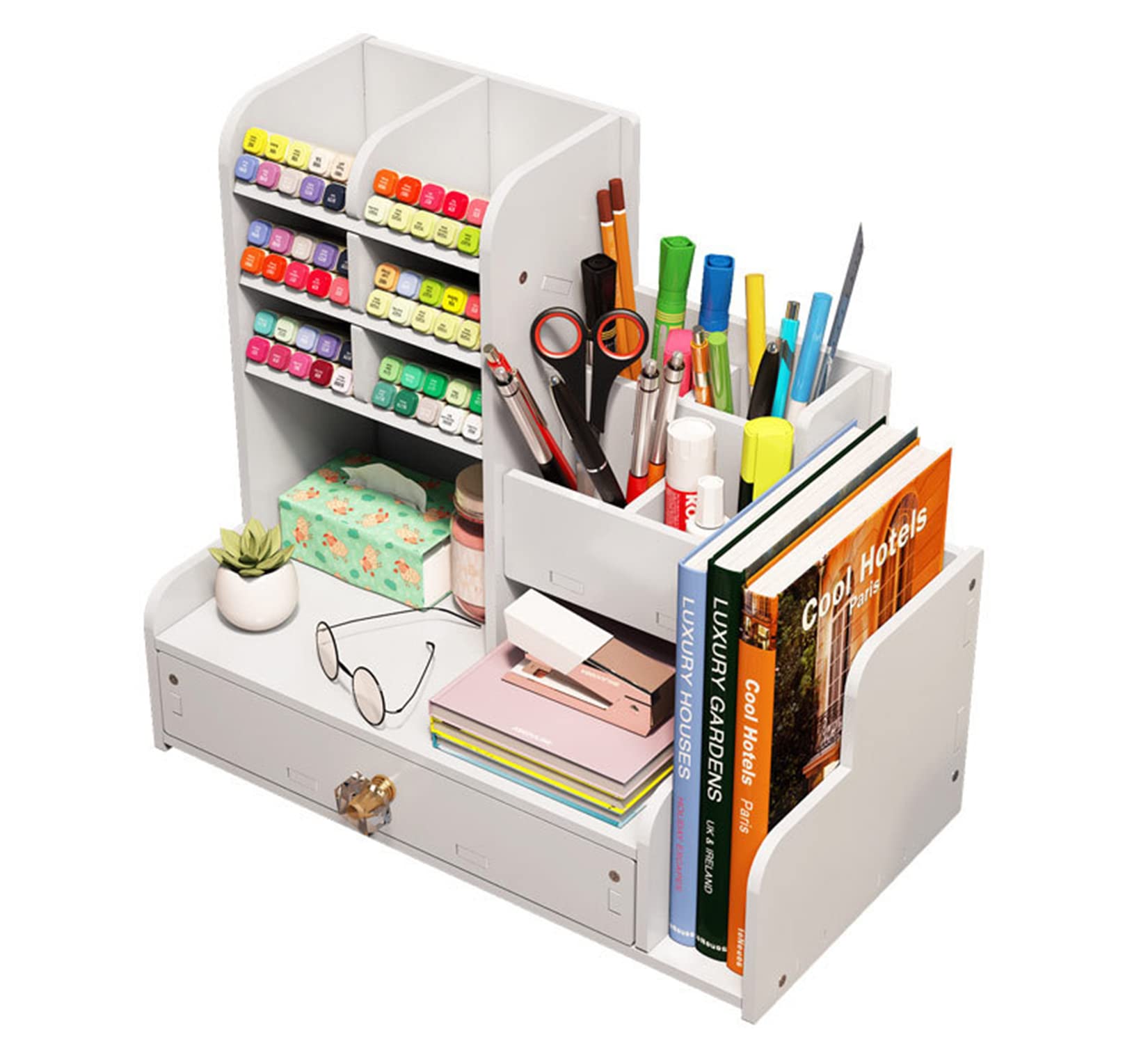 Wooden Desk Organiser with Drawer - Pb17-2 JBT-01-image-90d33bf8-603b-41e4-947a-d83df0a46bd5-100936