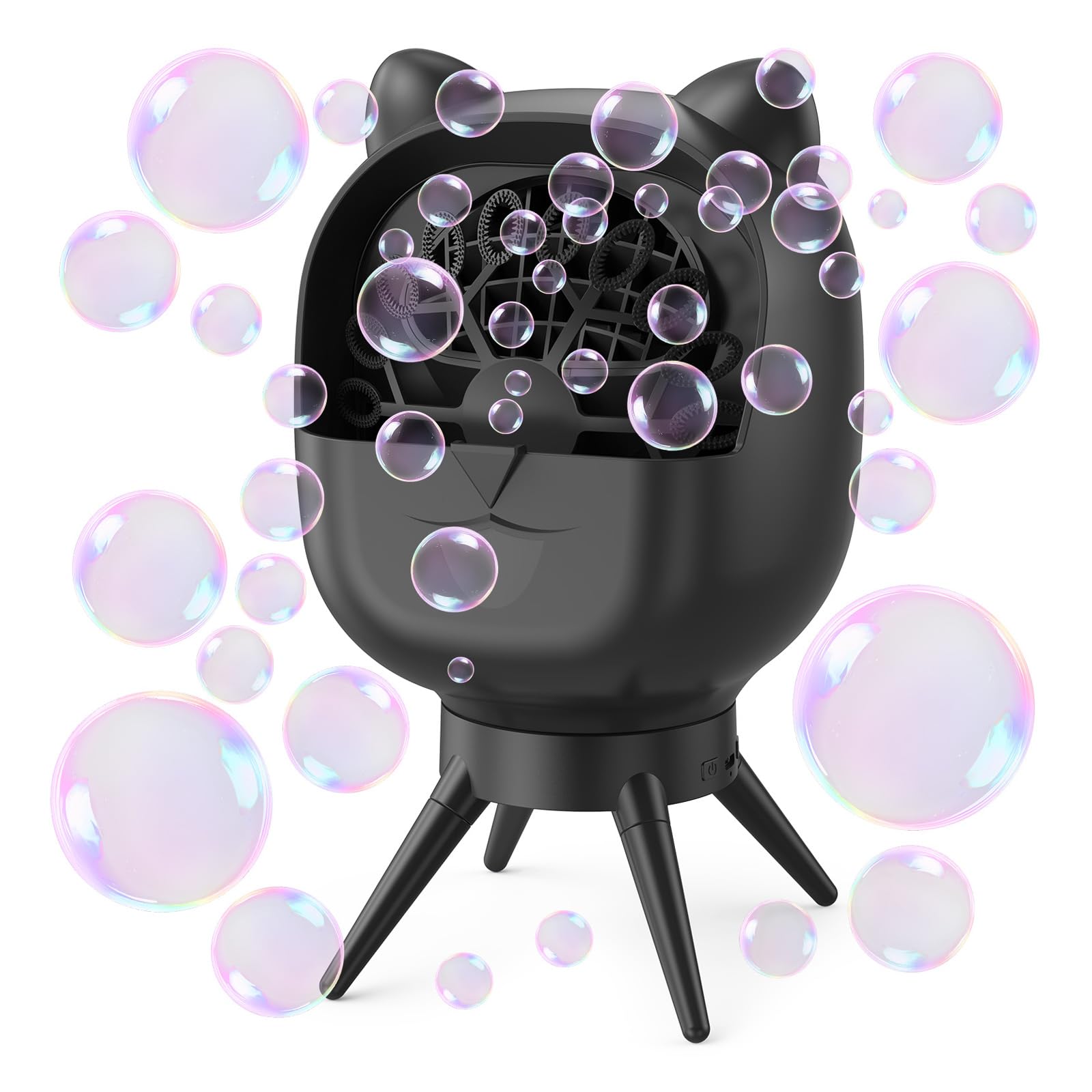 Rechargeable Bubble Machine 2 Speed Modes - Black 15x15x20cm-image-7664336c-d34b-4a28-b7ee-7a14518d7a90-104470