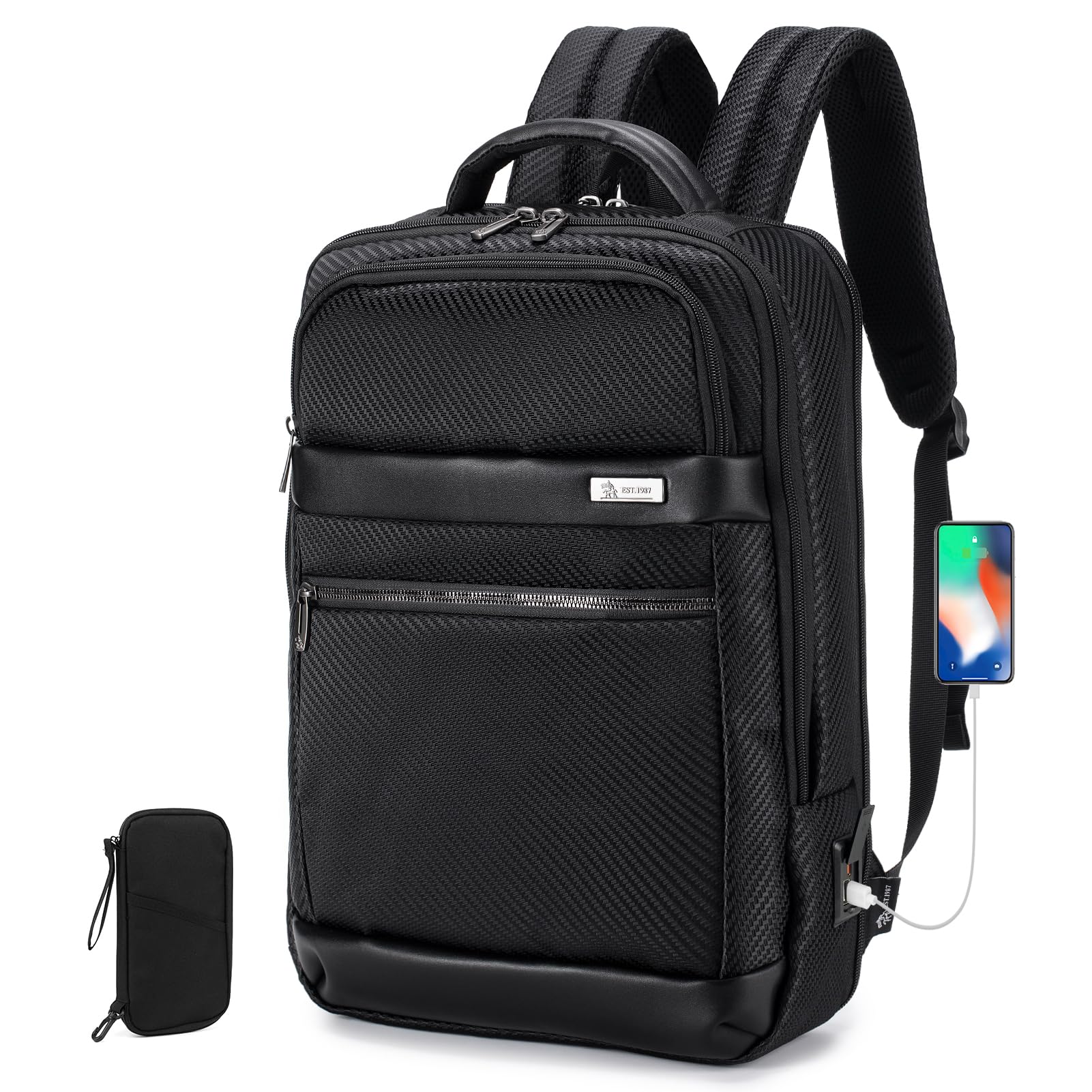 Underseat Laptop Backpack Anti Theft - Black 1B766-image-c79fb222-fde3-4346-b1a7-ac9e5a76fd7d-104126