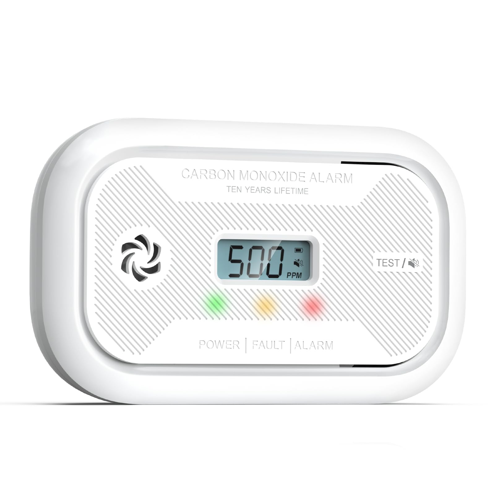 Carbon Monoxide Detector 10-Year LCD Alarm - White 1pc-image-1fa089e0-e7e6-4802-997c-9decd9802786-101511