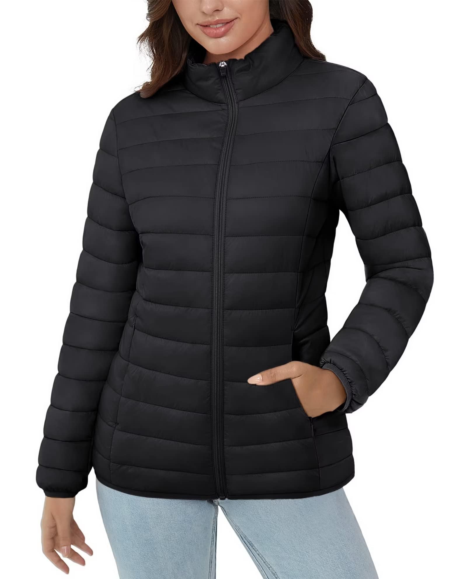 Women's Quilted Puffer Jacket - Black L-image-34b044c8-e1f9-45f8-98e8-24b4def1a0e0-115998