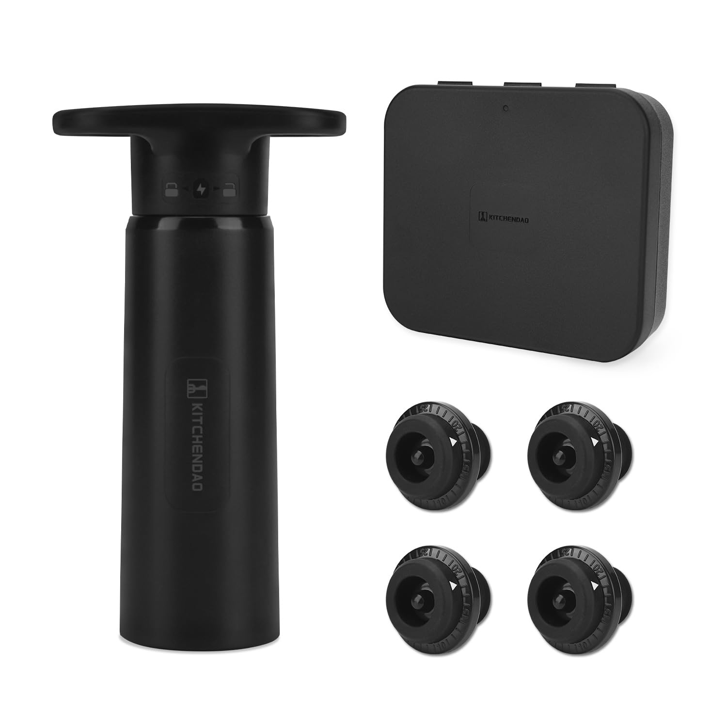 Wine Saver Set with 4 Vacuum Stoppers – Keeps Wine Fresh, Perfect Gift for Wine Lovers Wine Saver Set with 4 Vacuum Stoppers – Keeps Wine Fresh, Perfect Gift for Wine Lovers