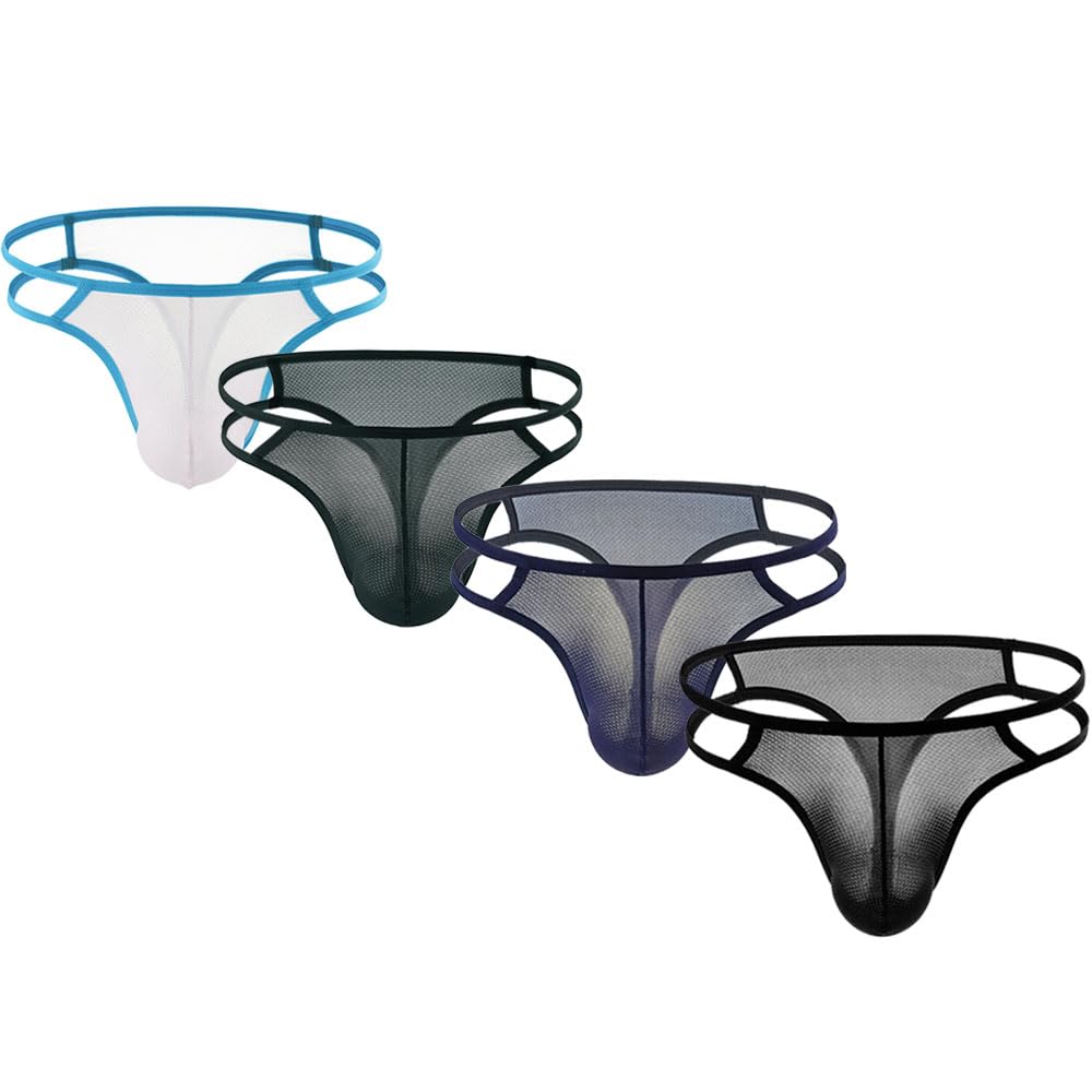 Men's Mesh Thong 4 Pack - Mixcolora L-image-7c75b55a-34da-4576-8e18-819e9353a294-111926