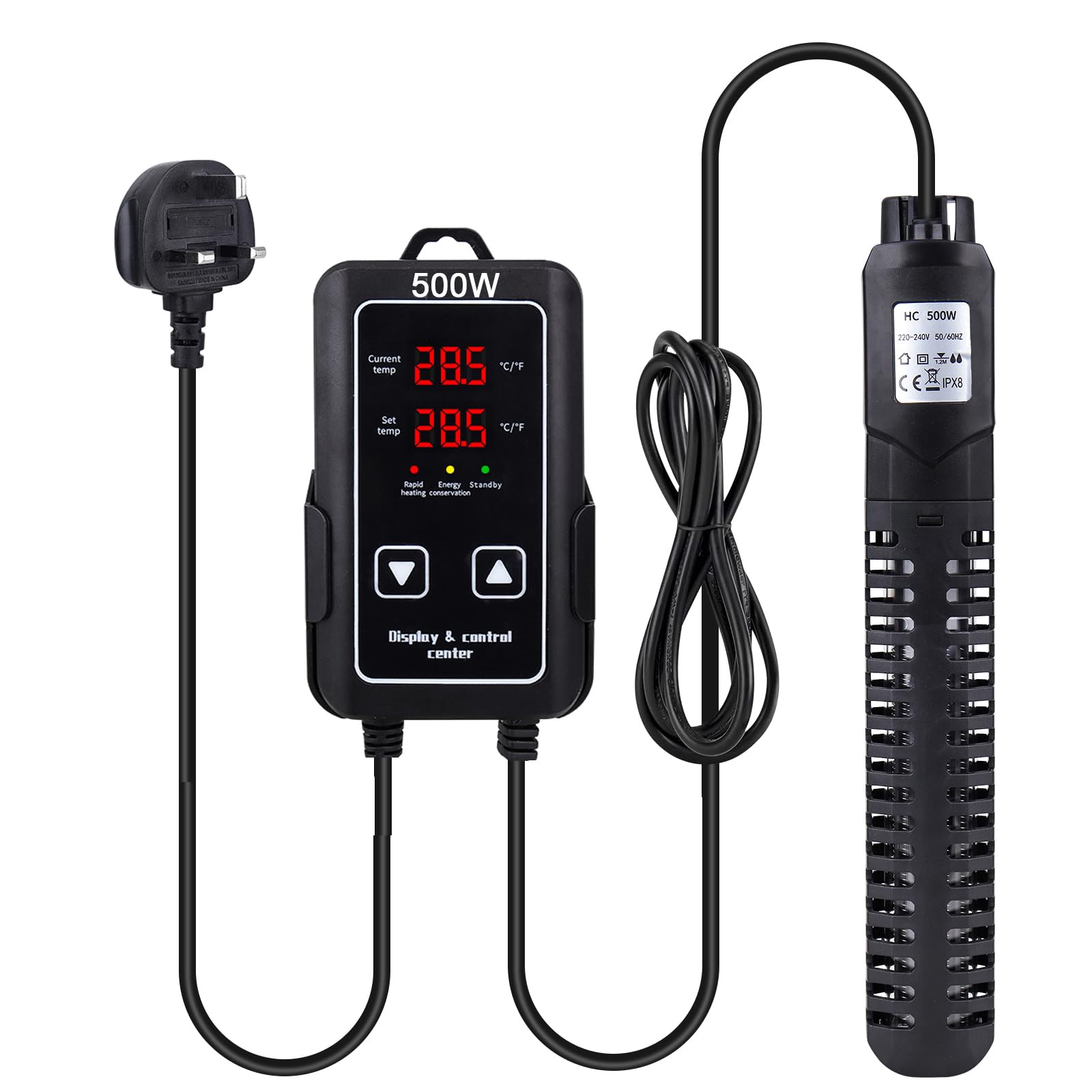 500W Aquarium Heater Digital Controller - Black-B-image-523ea6a9-617f-4a7d-83db-5f2d5337d74c-113565