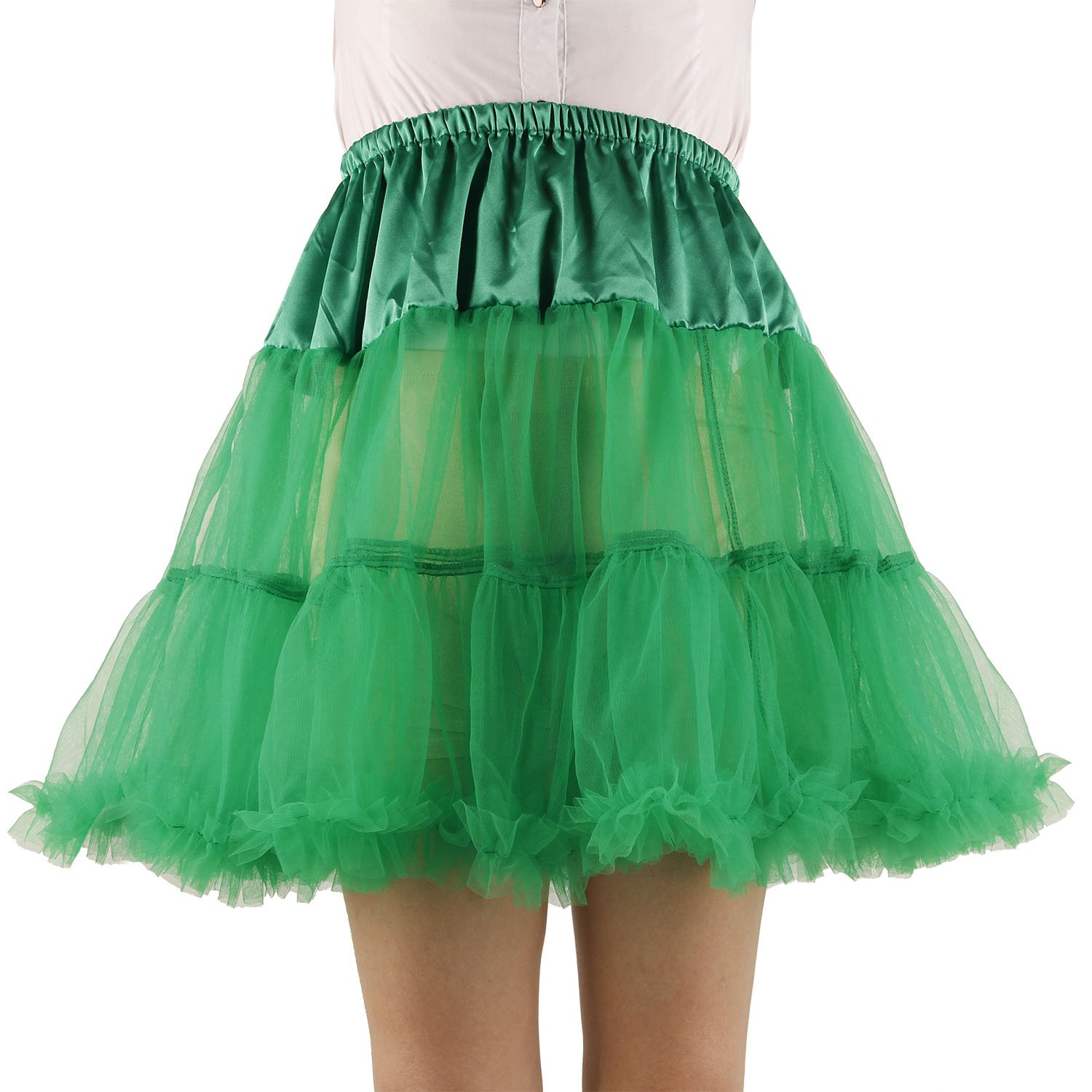 SHIMALY Women’s Princess Puff Skirt Mini Tutu Skirt Layered Green) SHIMALY Women’s Princess Puff Skirt Mini Tutu Skirt Layered Green)