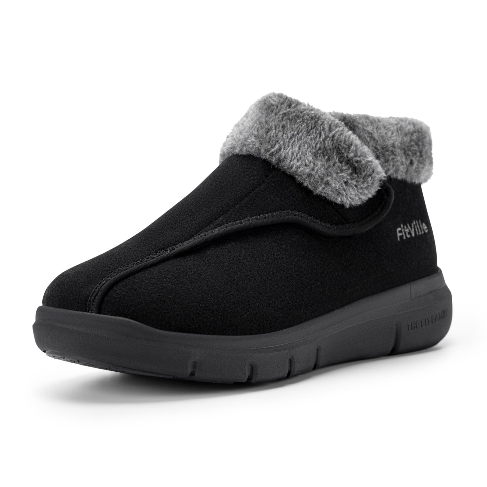 Men's Wide Fit Winter Boots - Jet Black UK 9.5 X-Wide-image-e626aea6-e5a7-430b-8cb9-fcf0f4be7d5b-94453