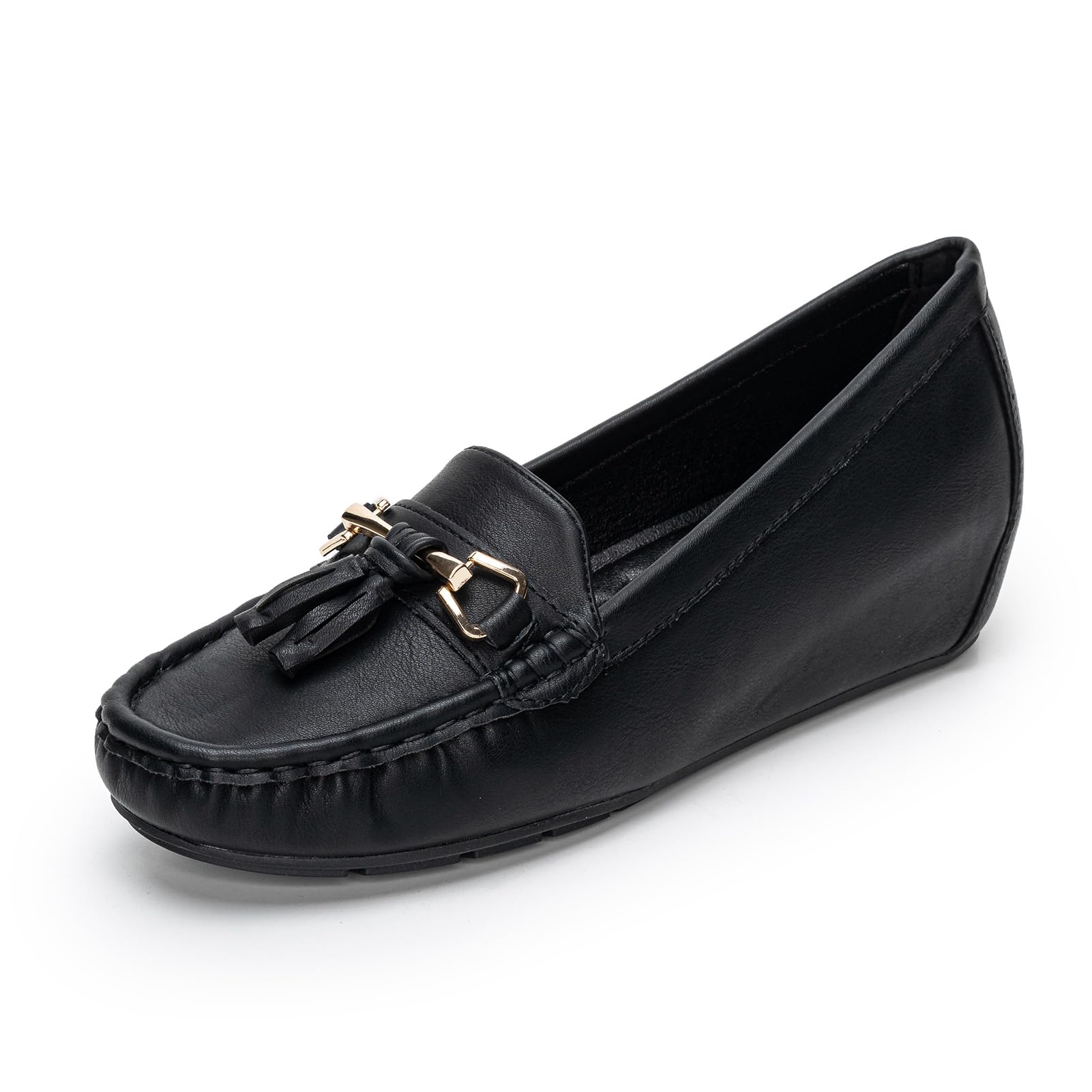 Women's Leather Loafers - Matte Black 5 UK-image-a59dc69f-4d80-4c1d-9864-9a692dcbe2fa-86819