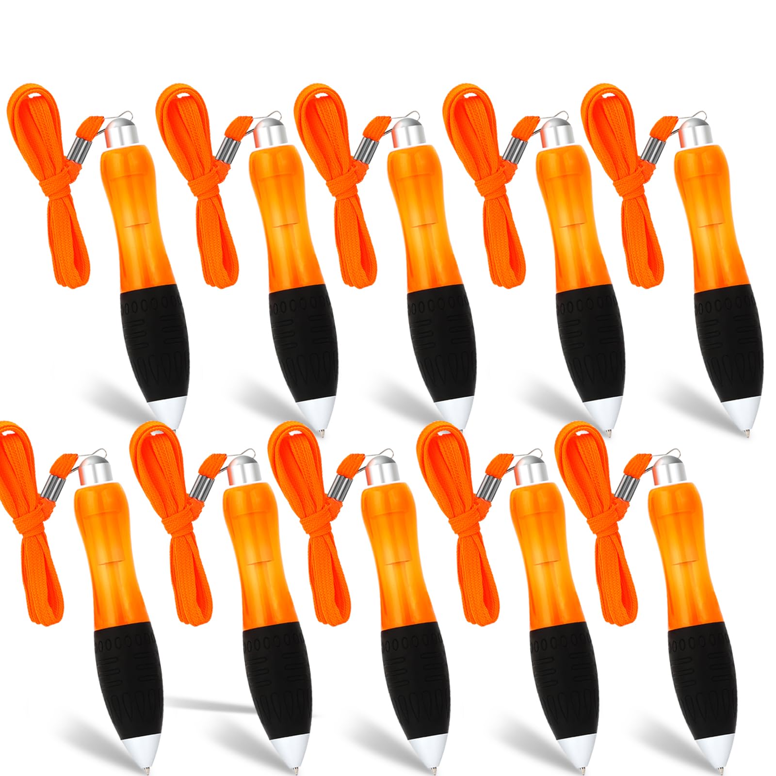 Wide Body Retractable Ballpoint Pens, Ergonomic Grip for Arthritis, Orange, 10 Pack-image-113617bf-ca76-4bcb-80ed-a207d3491aa3-56370