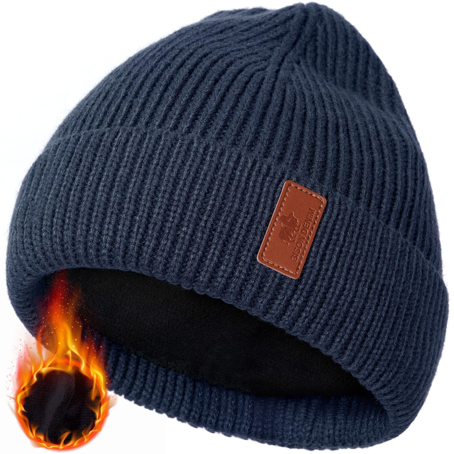 Knitted Winter Beanie Hat - Blue L-image-c62bad01-8c78-4612-8205-31010c95f9ba-116462