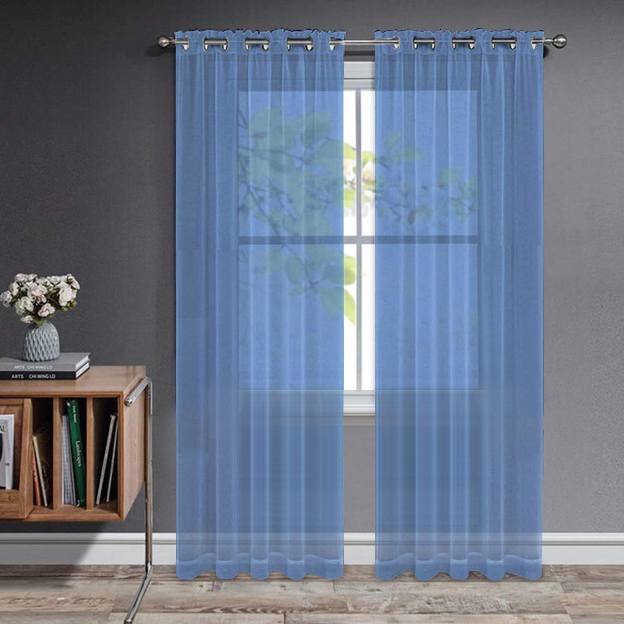 Net Curtains Eyelet Voile Sheer - Lake Blue 52x84 Inch-image-2ca93944-8768-415b-853e-7abfdf534d34-113018