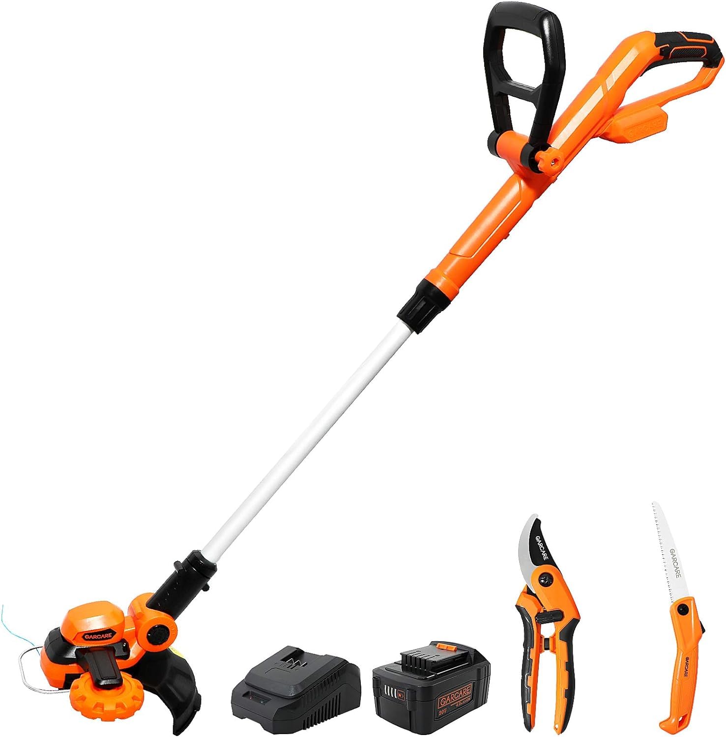 Cordless Grass Trimmer 20V 25cm 2-in-1 - Orange Grass Trimmer-image-27fa9f4e-dbf6-4f0e-a5c5-7ba2556b5533-100319