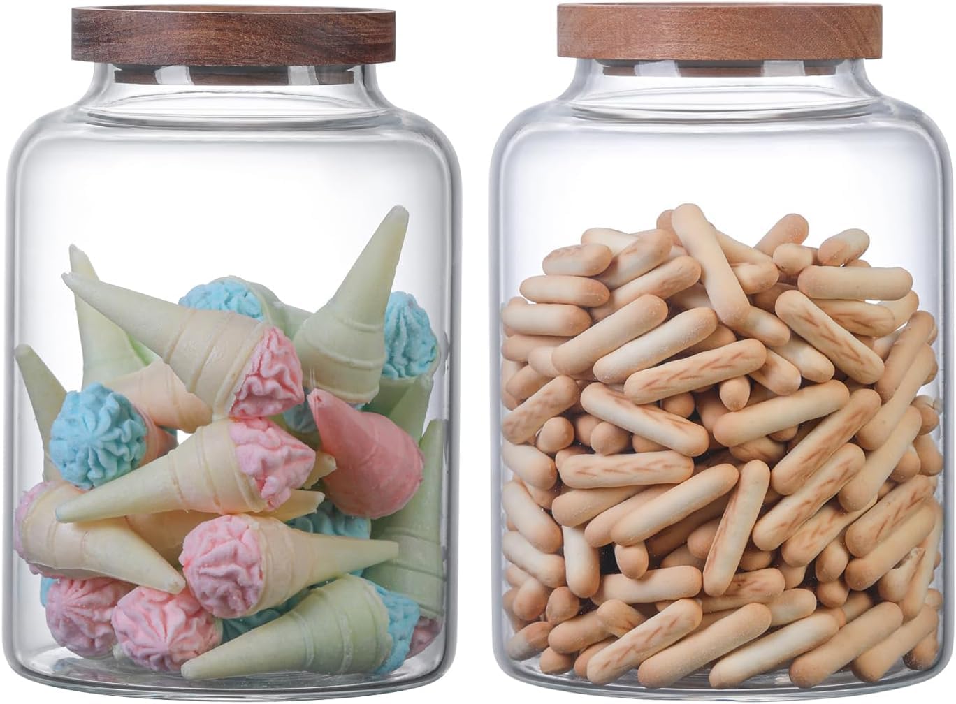 Glass Storage Jars Airtight - Clear 2L/66oz (2 Pack)-image-9b2f3b22-5f54-4dad-a60d-3cd785872132-109827