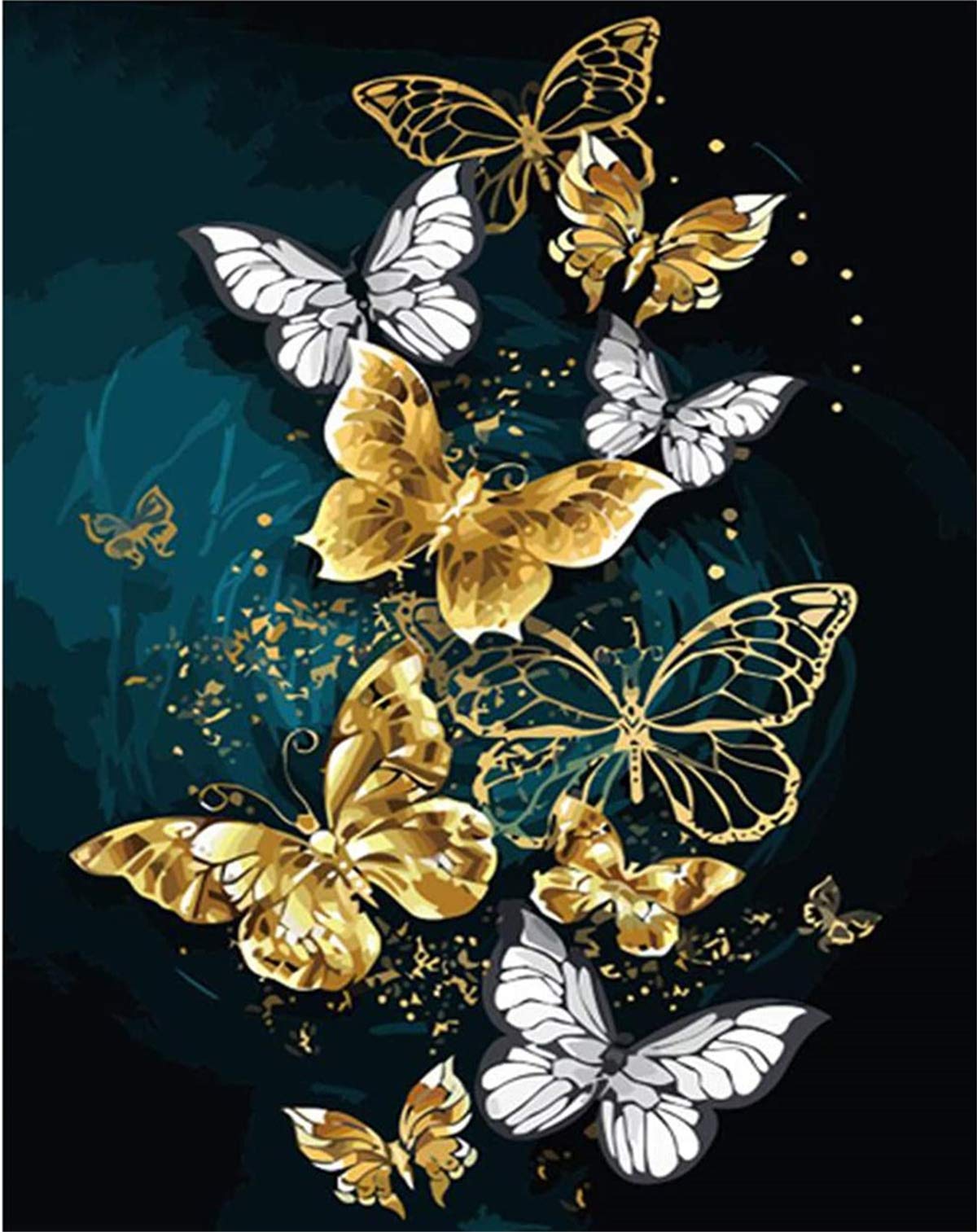 Cross Stitch Kit 11CT DIY - Butterfly 35 x 50 cm-image-db1105a3-4e3a-430b-82db-b45915fbe8b8-114353