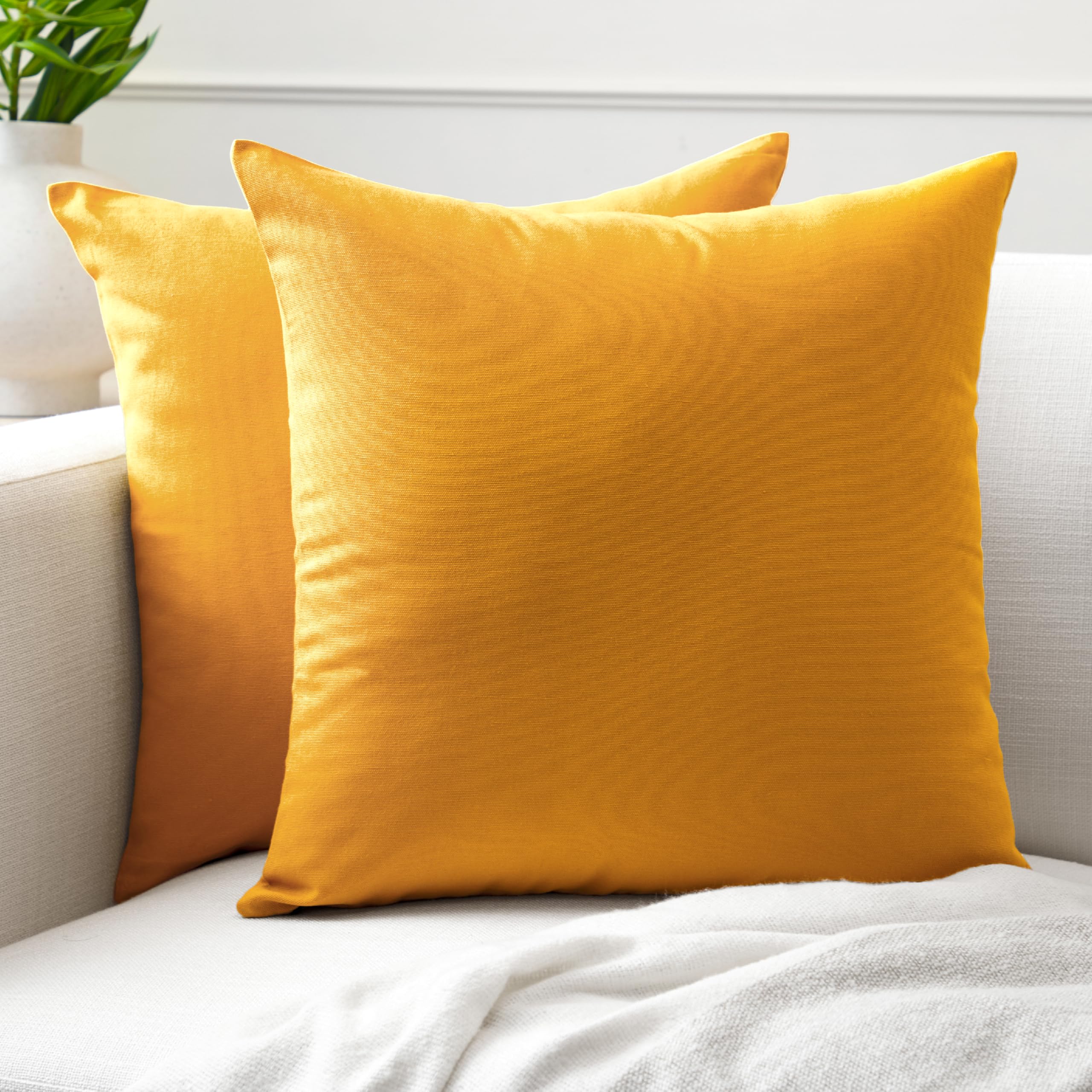 Cotton Cushion Covers Set of 2 - Mango 40x40 cm-image-b364e65f-816d-4a1a-88b3-6fbcf79a5c9b-95383