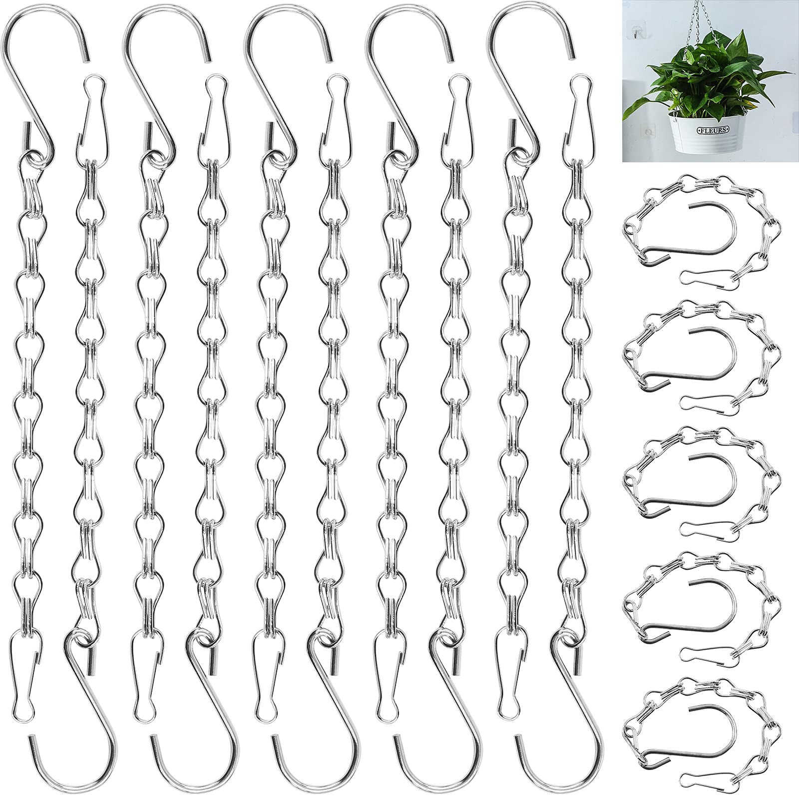 Cimeton Hanging Chains with Hooks, Garden Plant 15Pcs 35 Inches Black-image-ac6f2191-4540-4c0a-bfdf-f58544ab08ba-48327