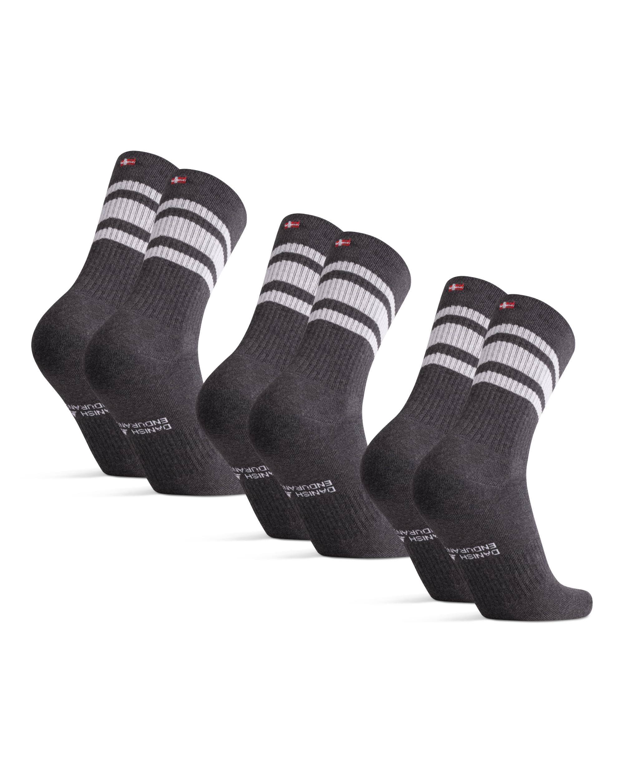 Tennis Crew Socks Cushioned 3 Pack - Grey/White 43-47-image-907fefa3-fd1a-48ac-a979-b1ee0e9d8870-95584