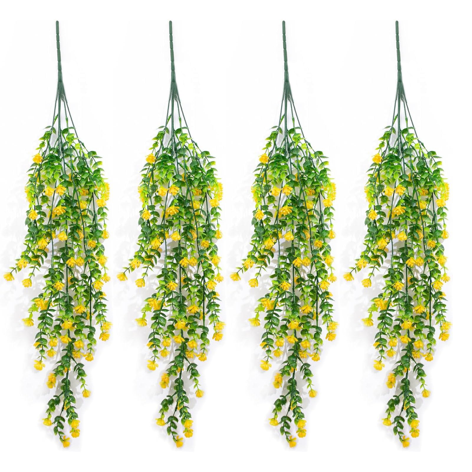 UV-Resistant 4Pcs Artificial Hanging Flowers - Yellow, Perfect for Indoor & Outdoor Décor-image-6ebca0cb-40f2-4430-ad2d-d39917870163-61662