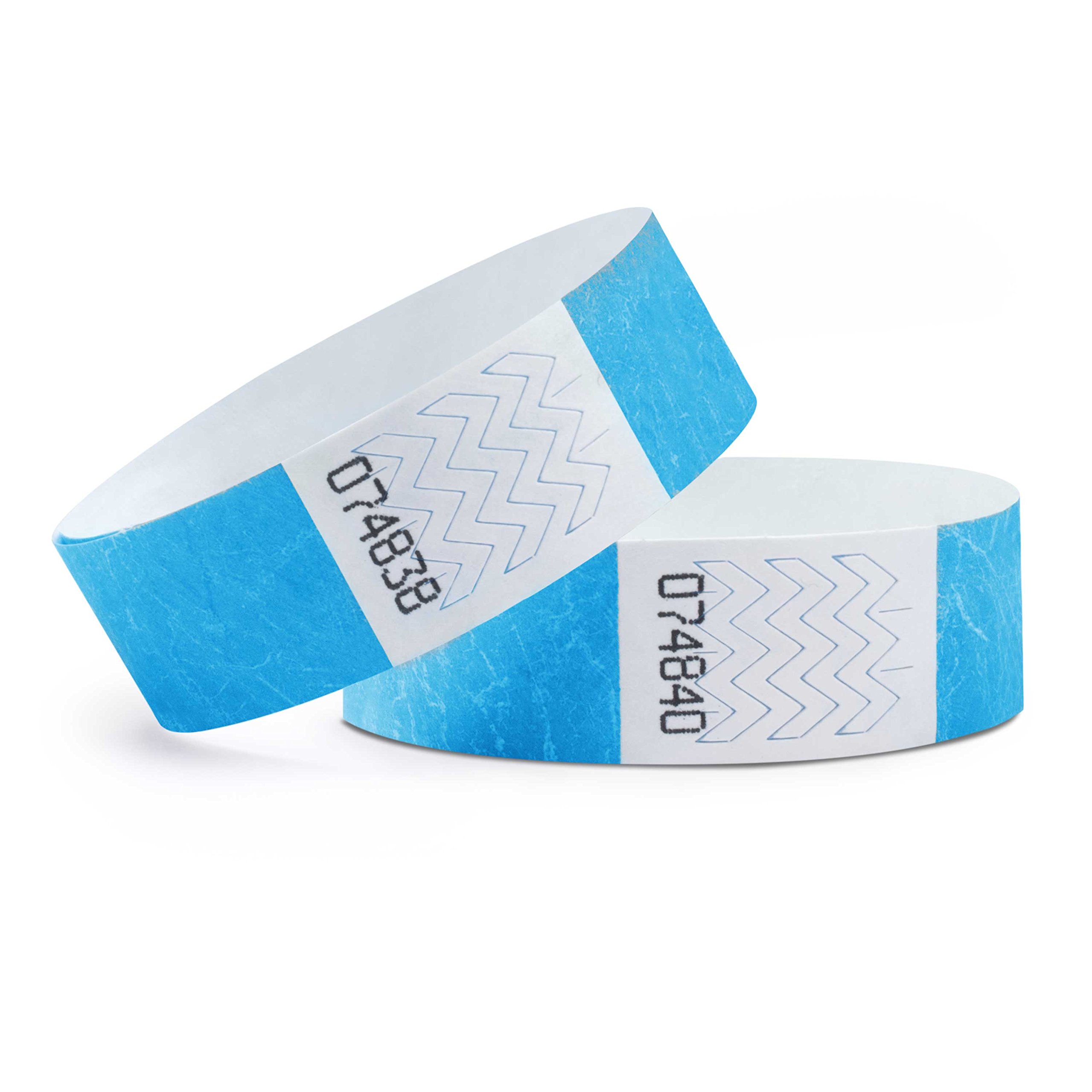 Tyvek Event Wristbands Pack of 500 - Neon Blue 19 x 254 mm