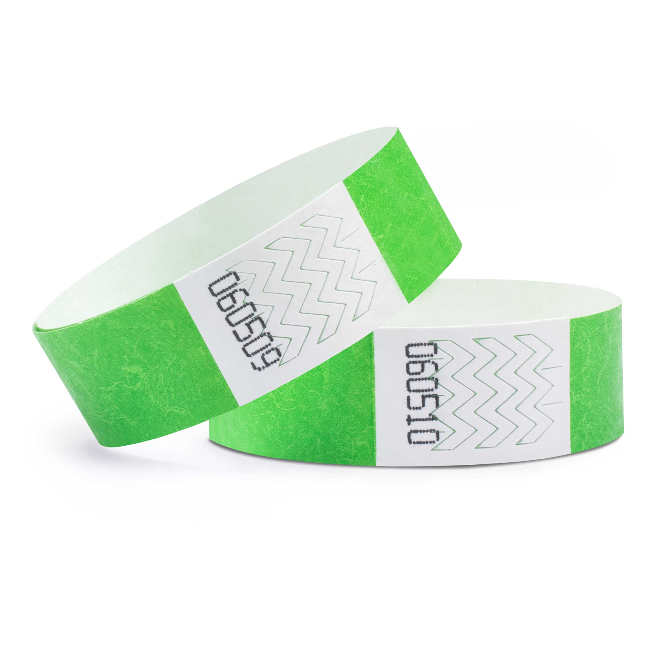500 Tyvek Wristbands Waterproof - Neon Green 19x254mm-image-11c14be1-fdfb-4667-b0de-78ea29358436-110710