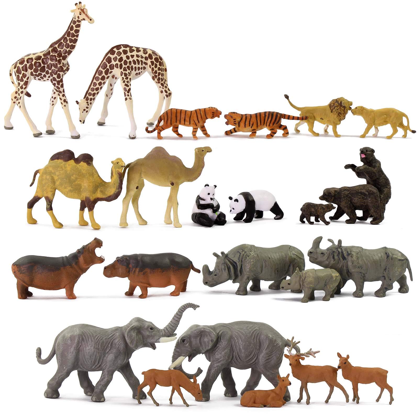 H0 Scale Wild Animal Figures 24pcs - Multicolour Small-image-012f8eb6-0b63-48ed-9923-bfa7db352fc4-120424