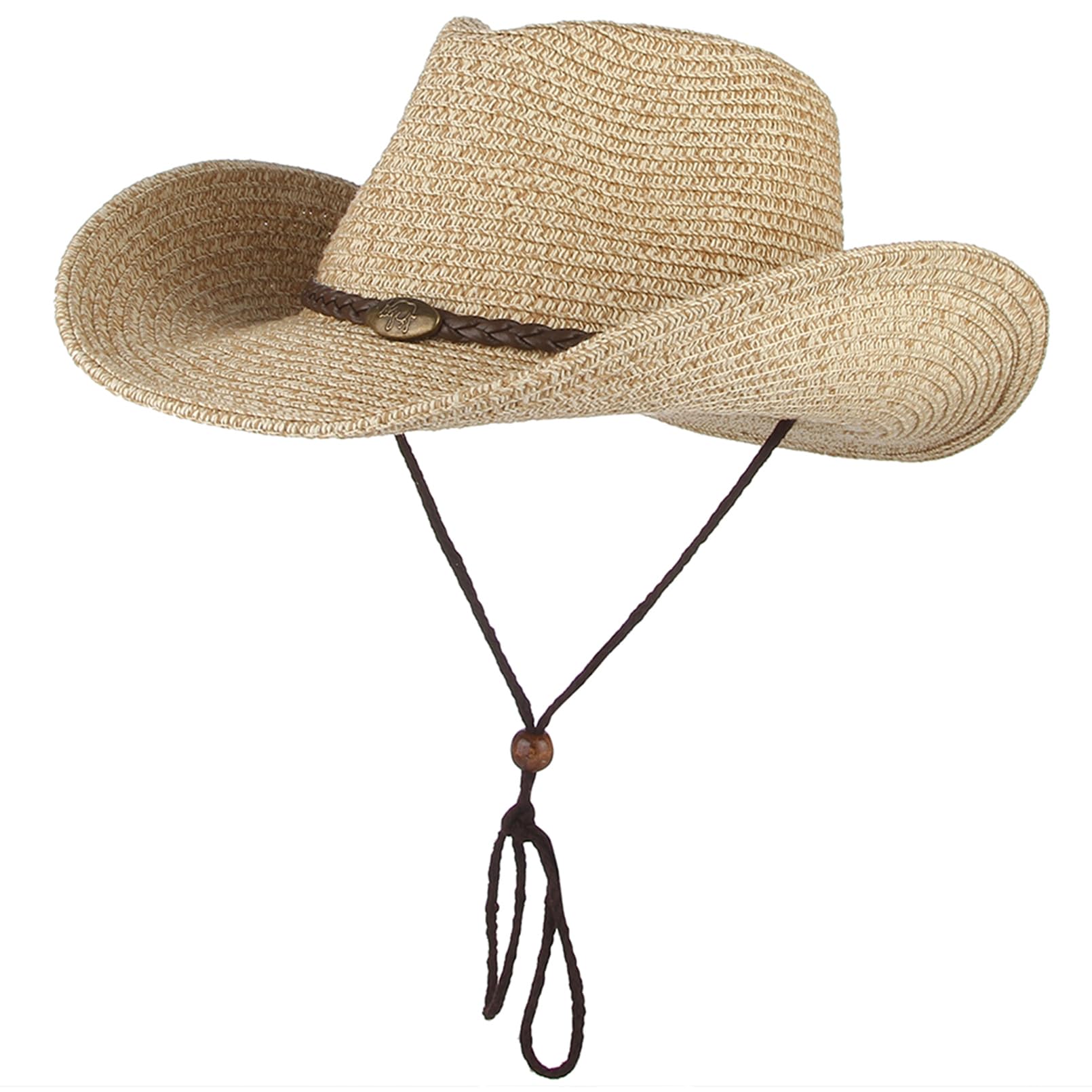 Unisex Straw Cowboy Hat - Coffee 7-7¼-image-8a794b2b-8176-4d0b-b1df-621e003d423e-104704