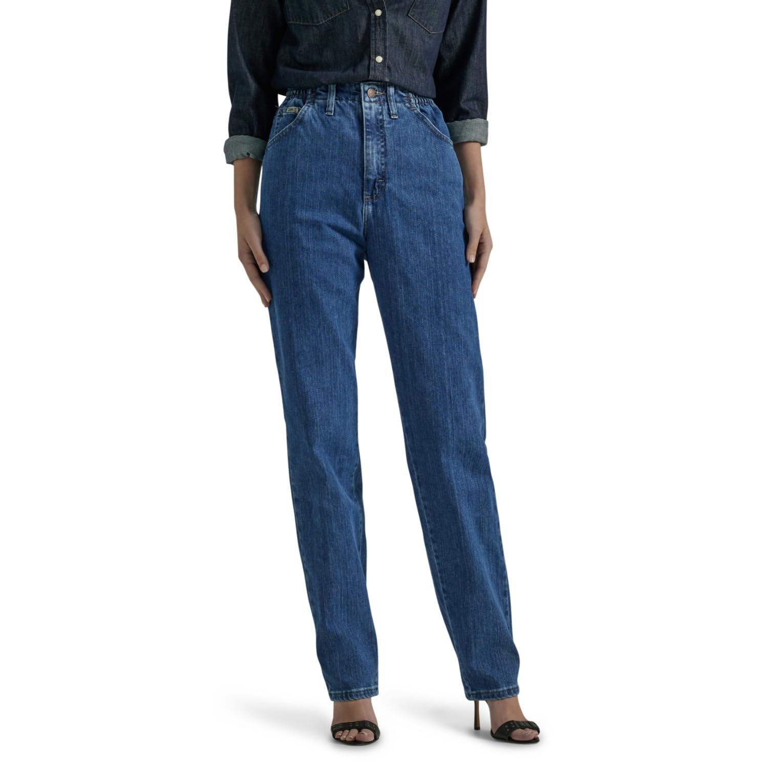 Ladies Tapered Stretch Jeans - Pepper Stone 18 Short-image-a6693fd8-104a-45de-9785-e00af4aede4d-115903
